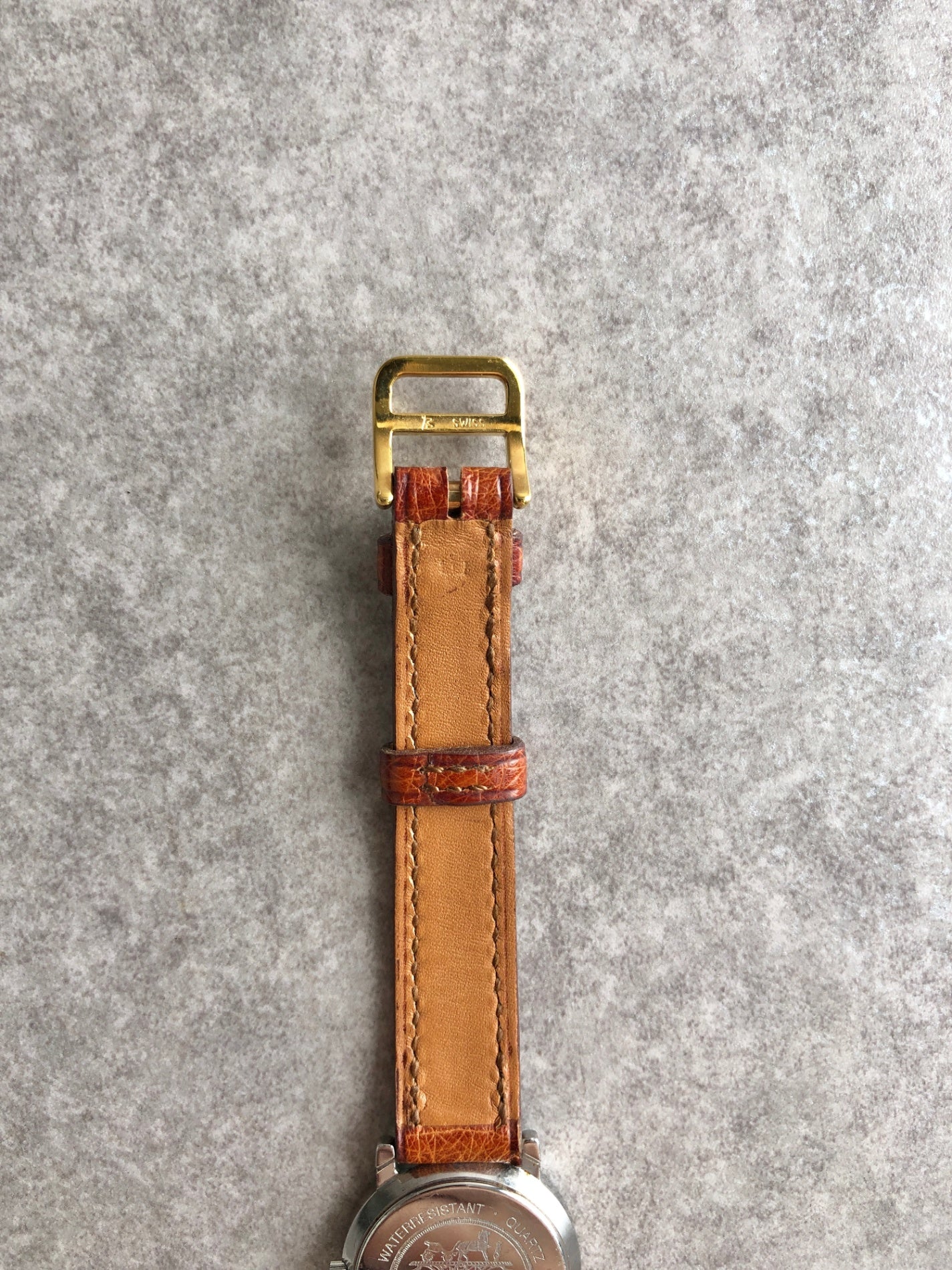 HERMES Serie Watch Brown Vintage pjrfdw