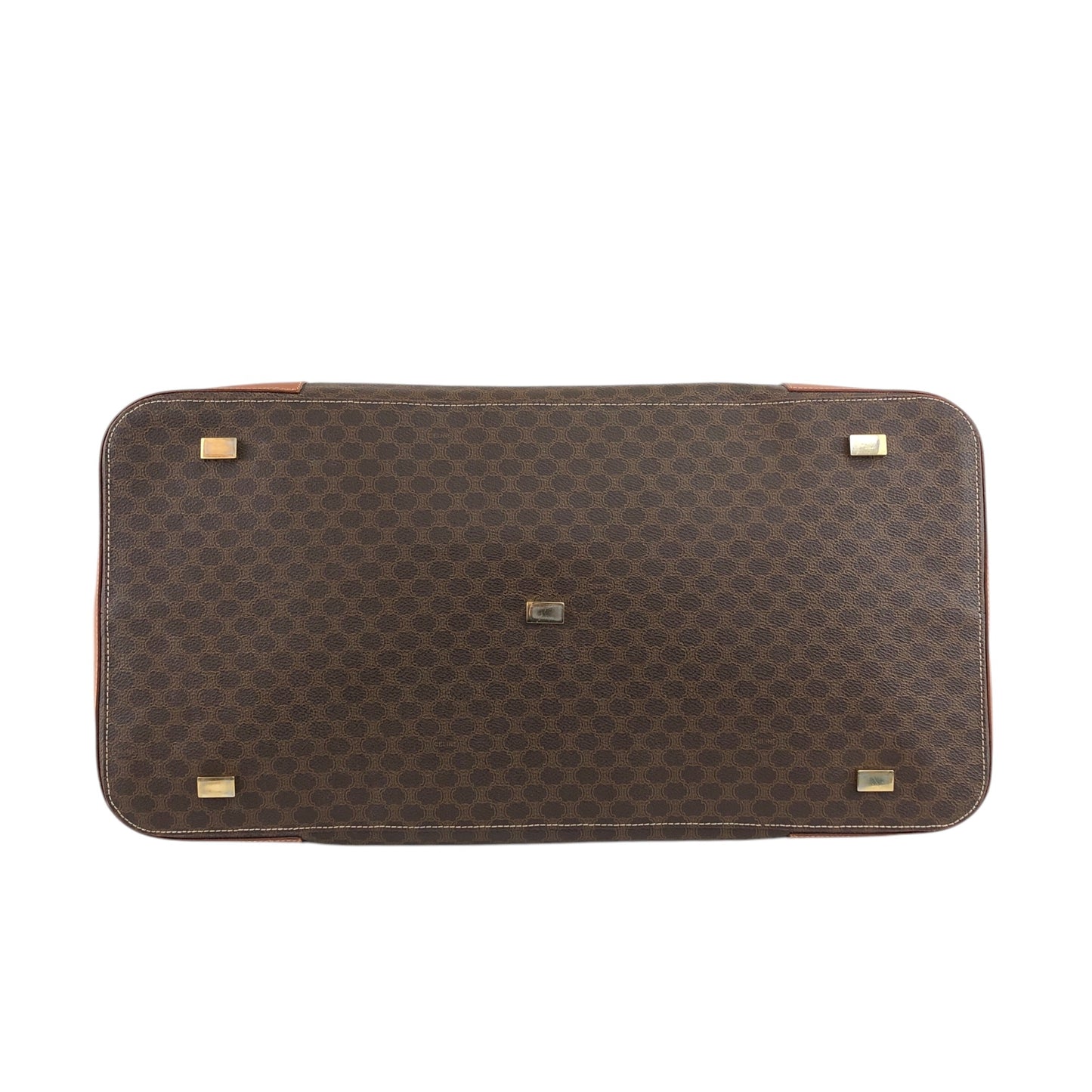 CELINE Macadam Handbag Boston bag Brown Vintage tj7utz
