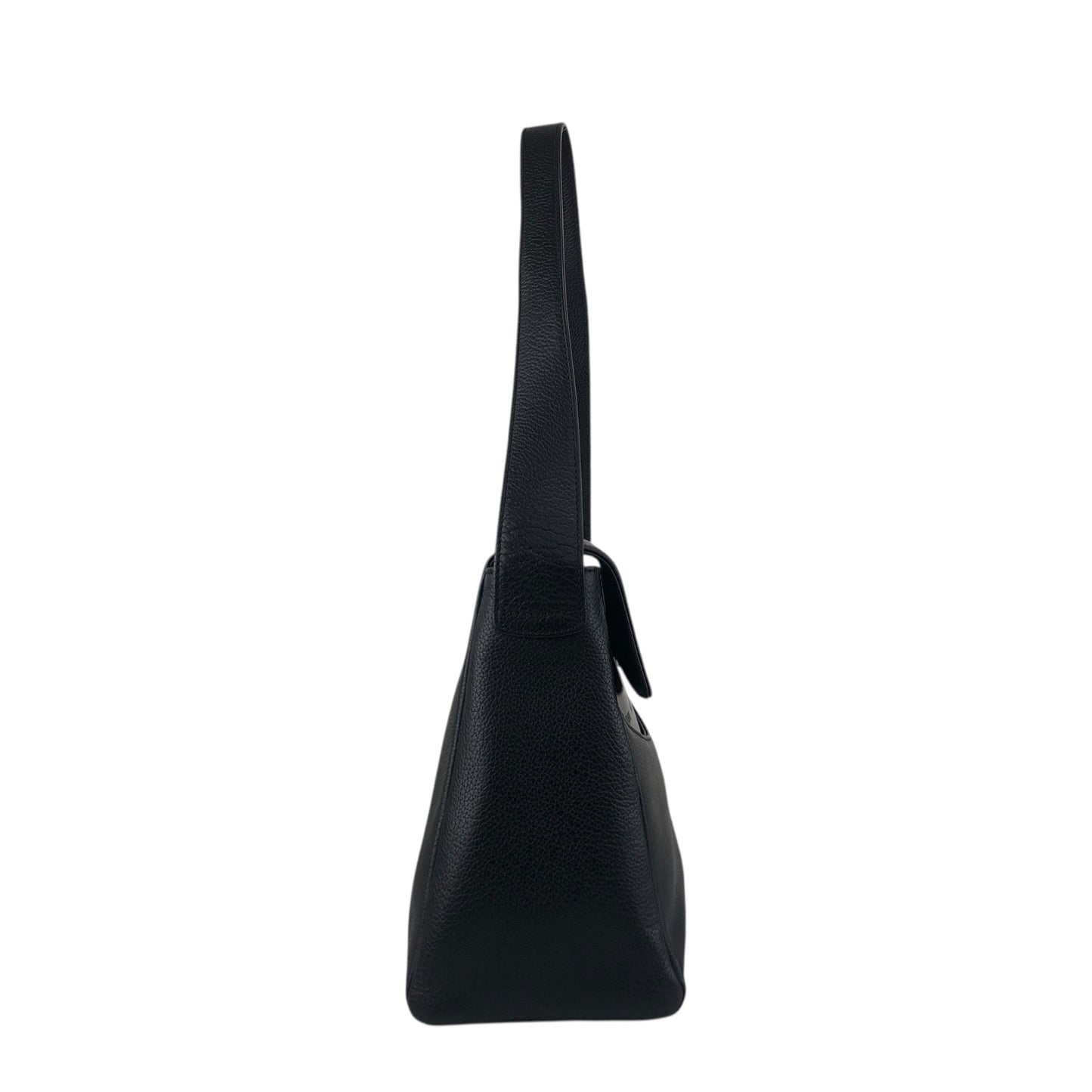 LOEWE Logo Embossed Shoulder bag Black Vintage ni55eb