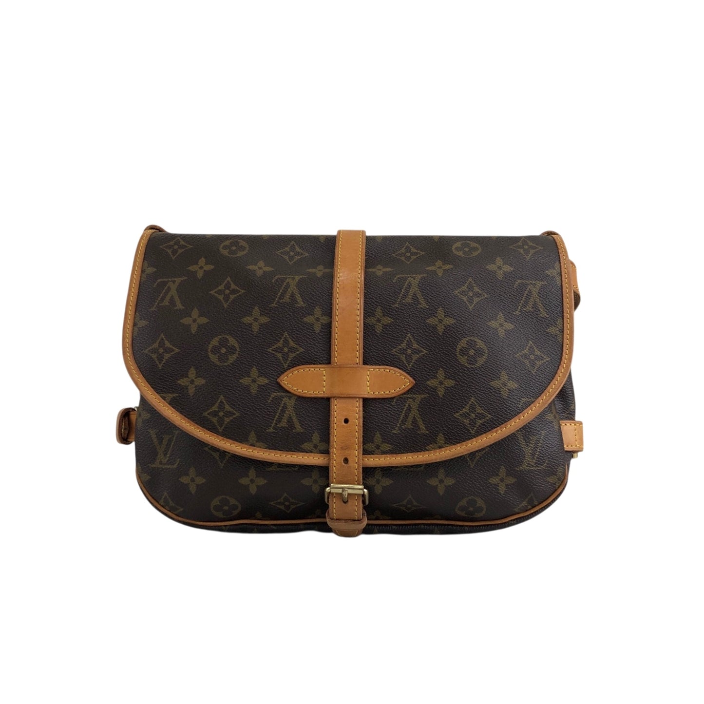 LOUIS VUITTON Monogram Shoulder bag Brown M42256 Vintage eirzhg