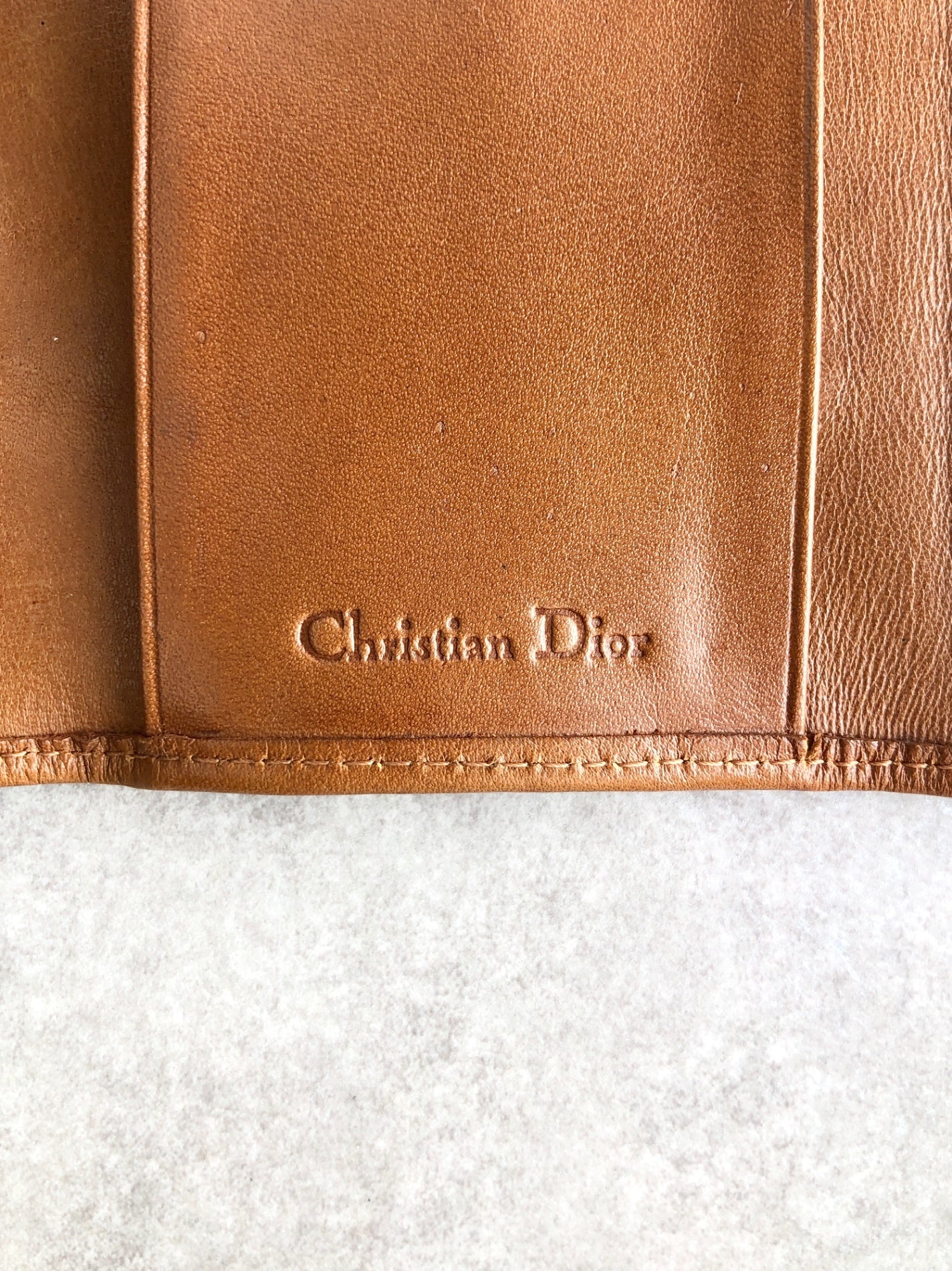 Christian Dior CD Logo Key Case Brown Vintage 6aswhx
