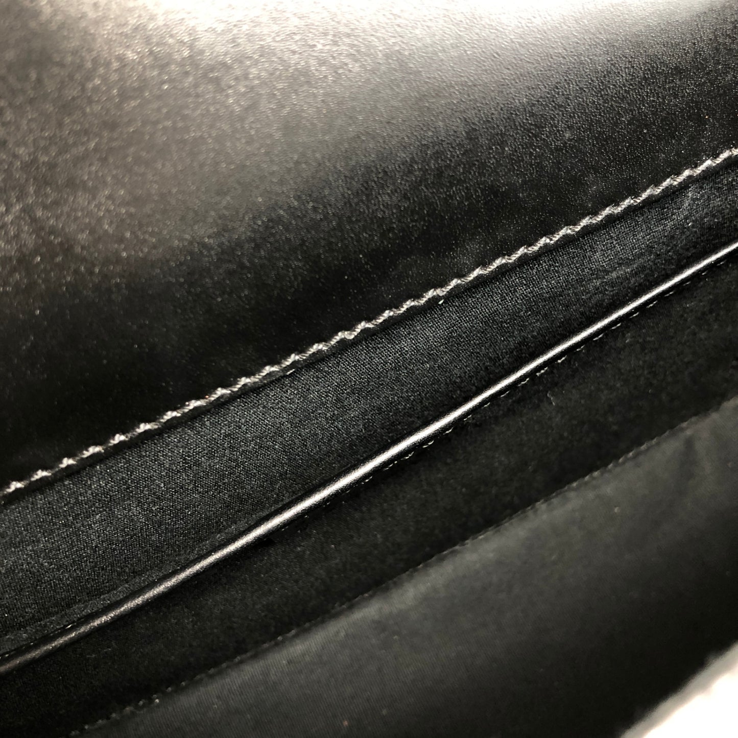 CELINE Logo Shoulder bag Black Vintage z7yz82