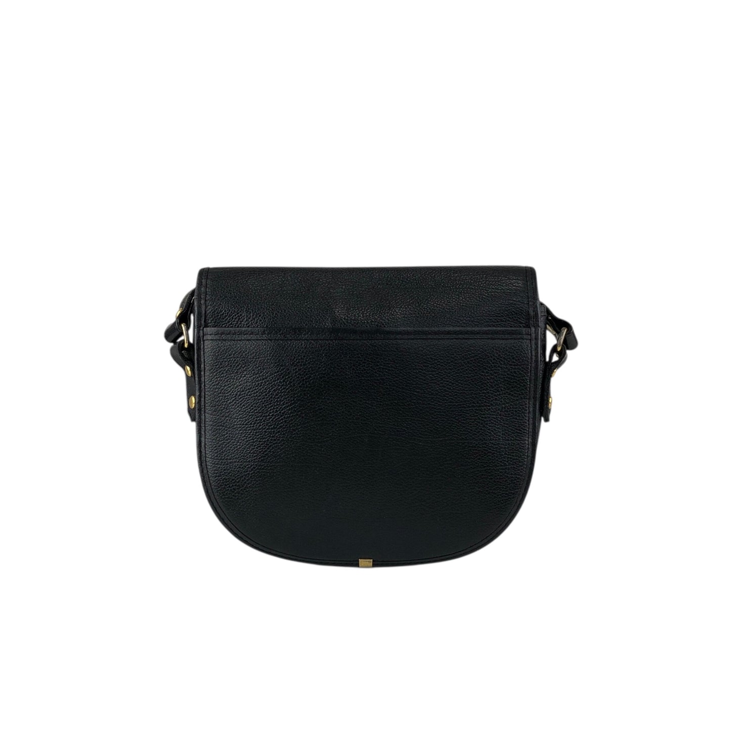 Yves Saint Laurent YSL Logo Flap Shoulder bag Black Vintage hrxn3f