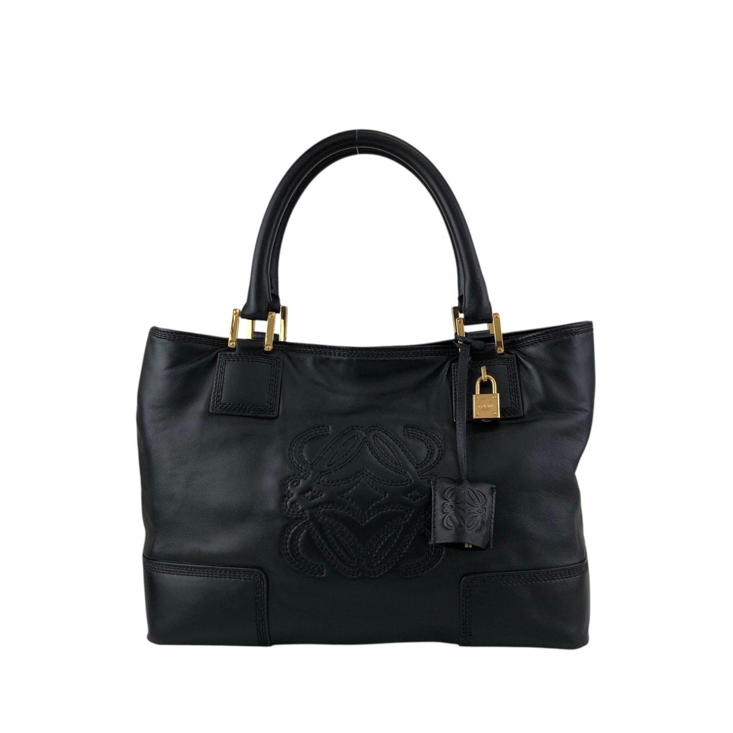 LOEWE Anagram Totebag Black Vintage ycheug