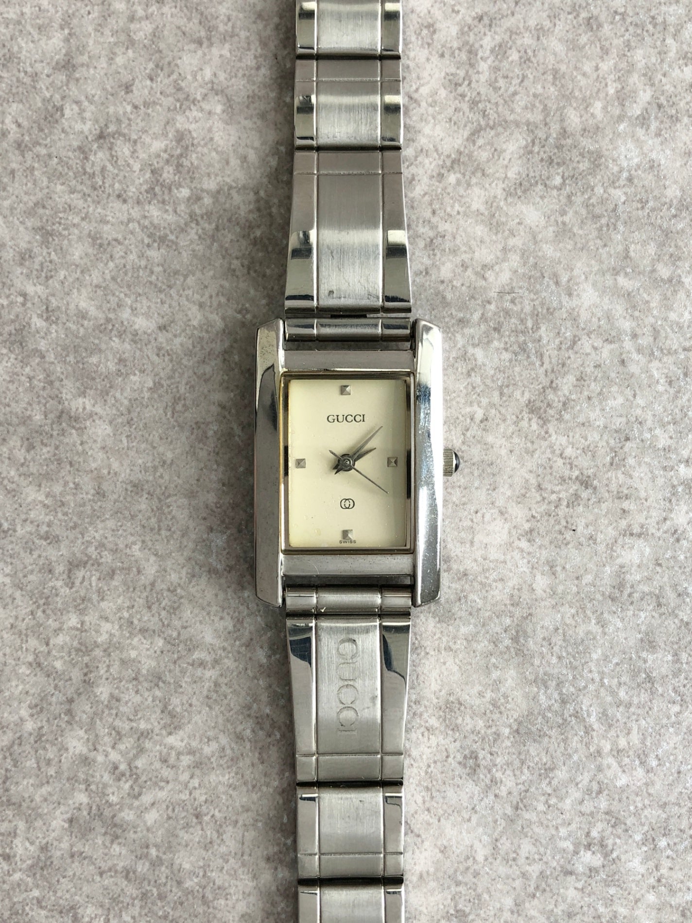 GUCCI Quartz Watch Silver Vintage dvgu3y