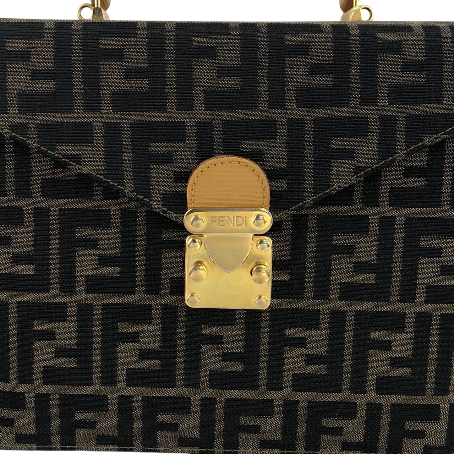 FENDI Zucca 兩用手袋 單肩包 棕色 復古 zxeb84
