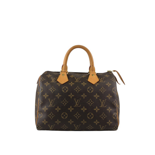 LOUIS VUITTON Monogram Handbag Brown Vintage vbsmgd