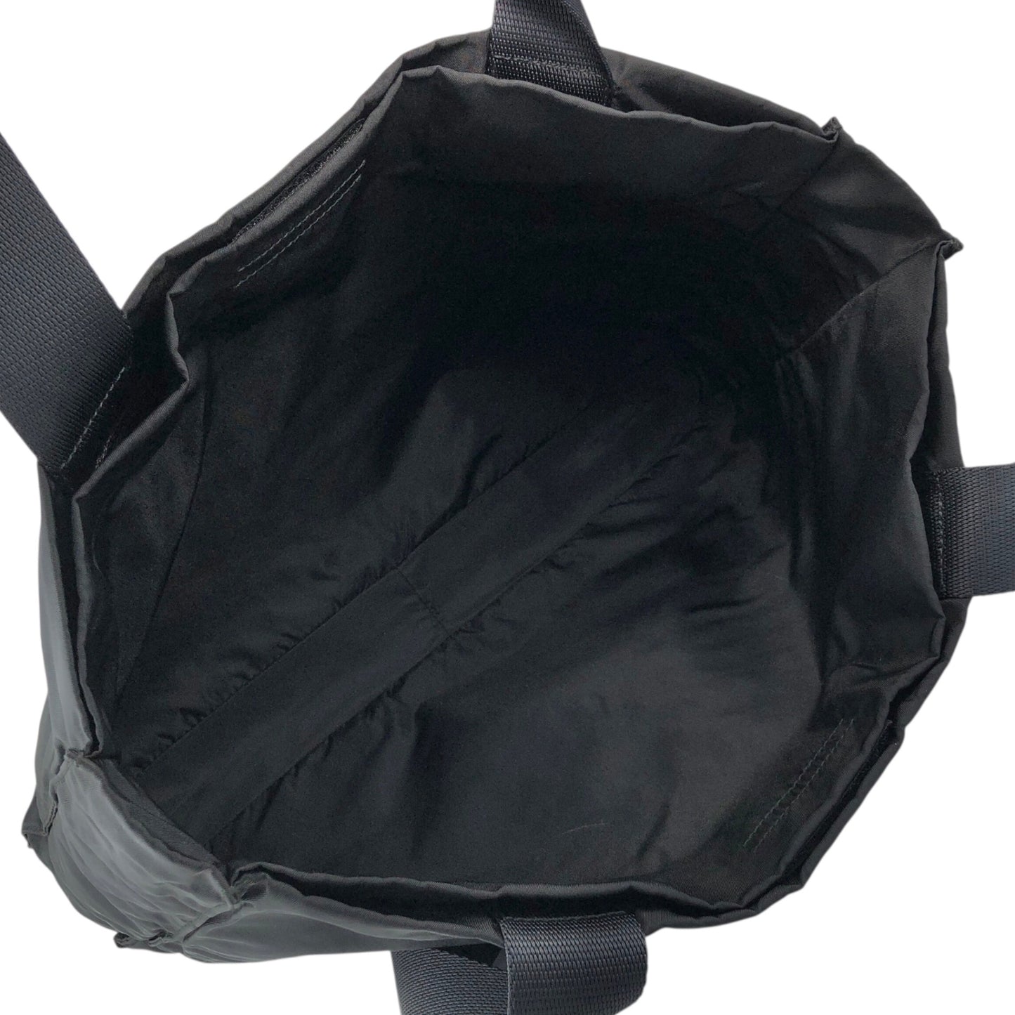 PRADA Tessuto Triangle Logo Totebag Black Vintage cxjc8u