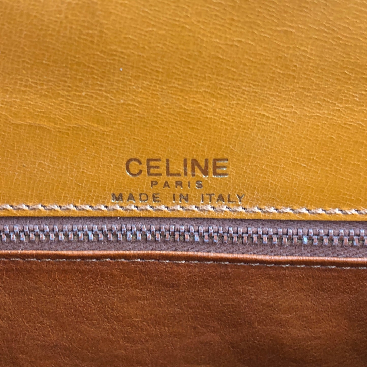 CELINE Horse Carriage Shoulder bag Camel Vintage uv4ggf