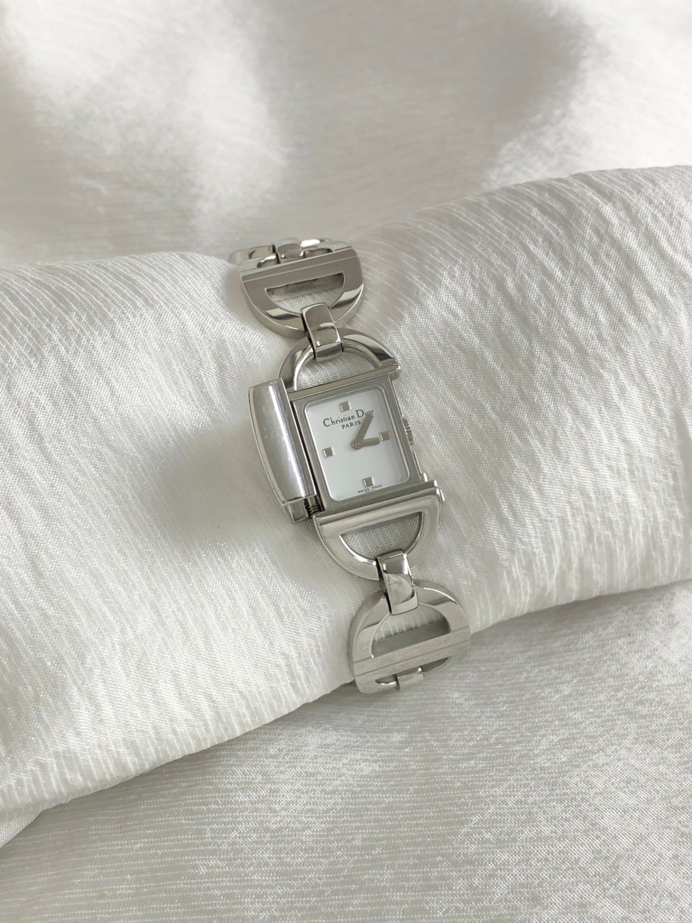 Christian Dior Watch Silver Pandiora D78-100 Vintage zsjnpr
