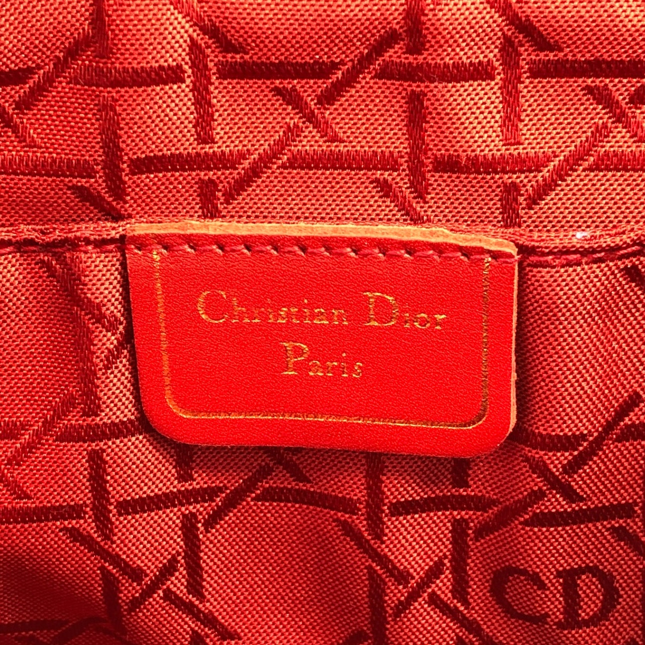 Christian Dior Cannage Logo Charm Small Handbag Dark Navy Vintage hsi65g