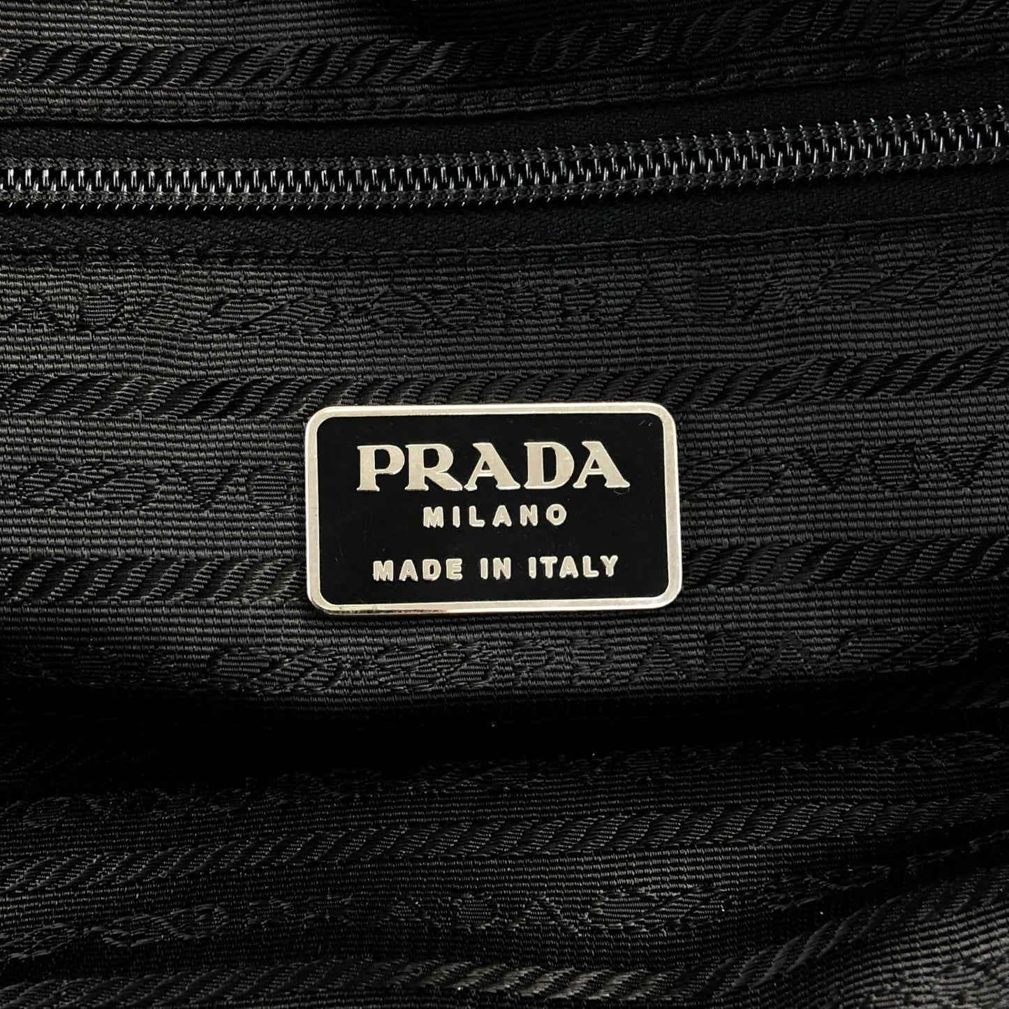 PRADA 三角形標誌小號波士頓包 手提包 黑色 復古 vkstir
