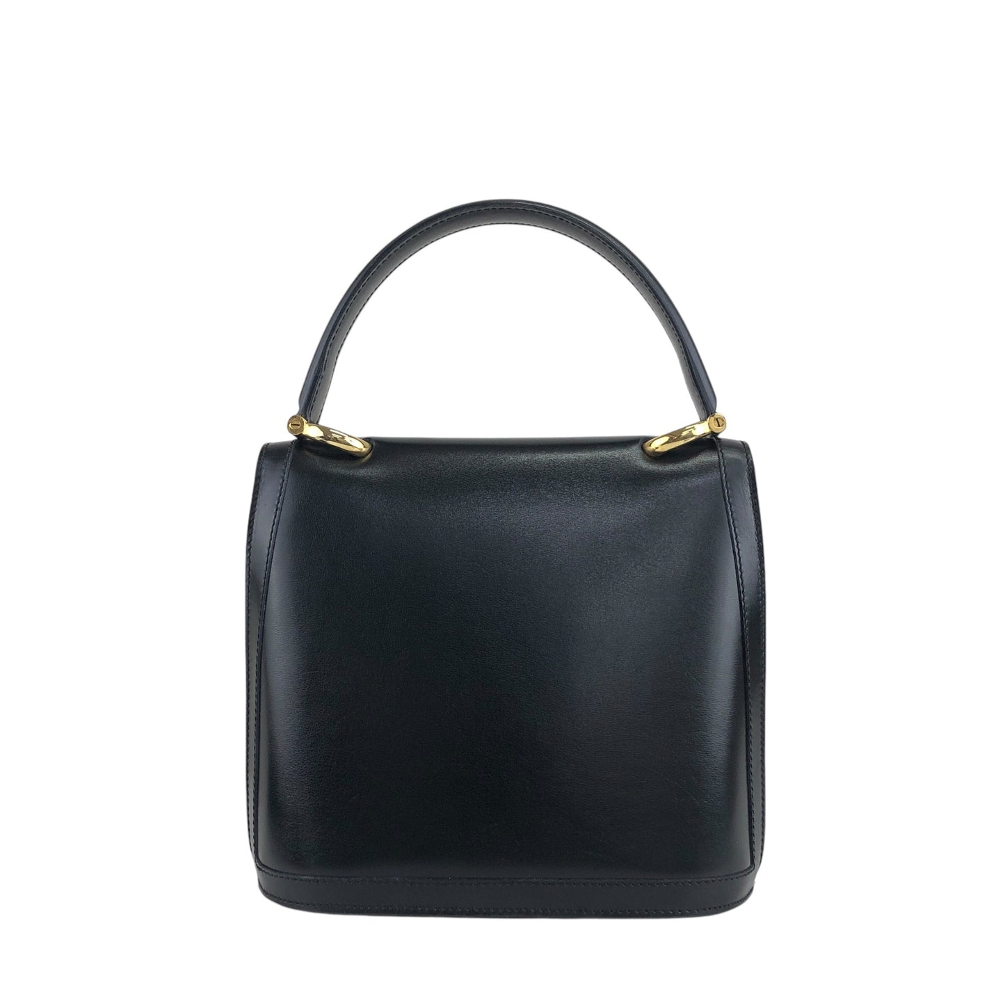 CELINE Medal Motif Handbag Black Vintage tgv7x5
