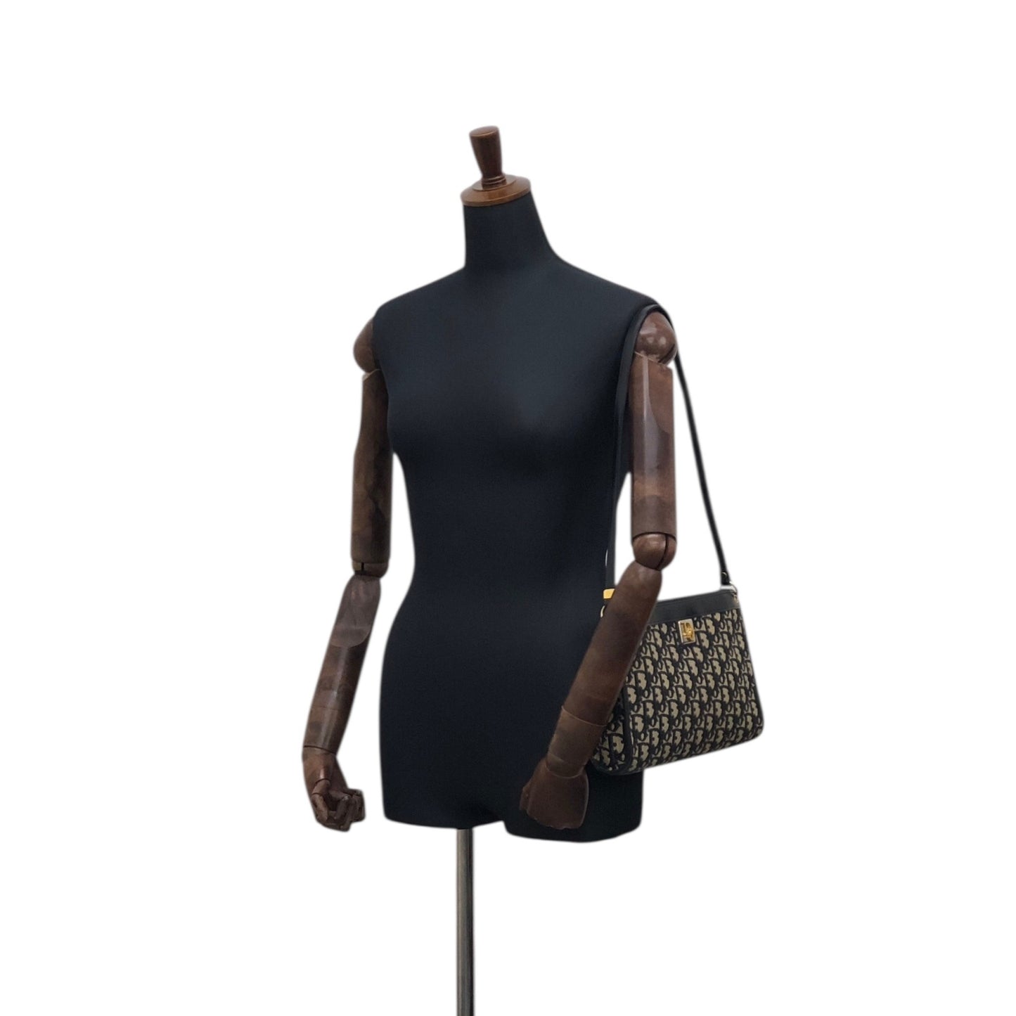 Christian Dior Trotter Shoulder bag Navy Vintage s83xi3