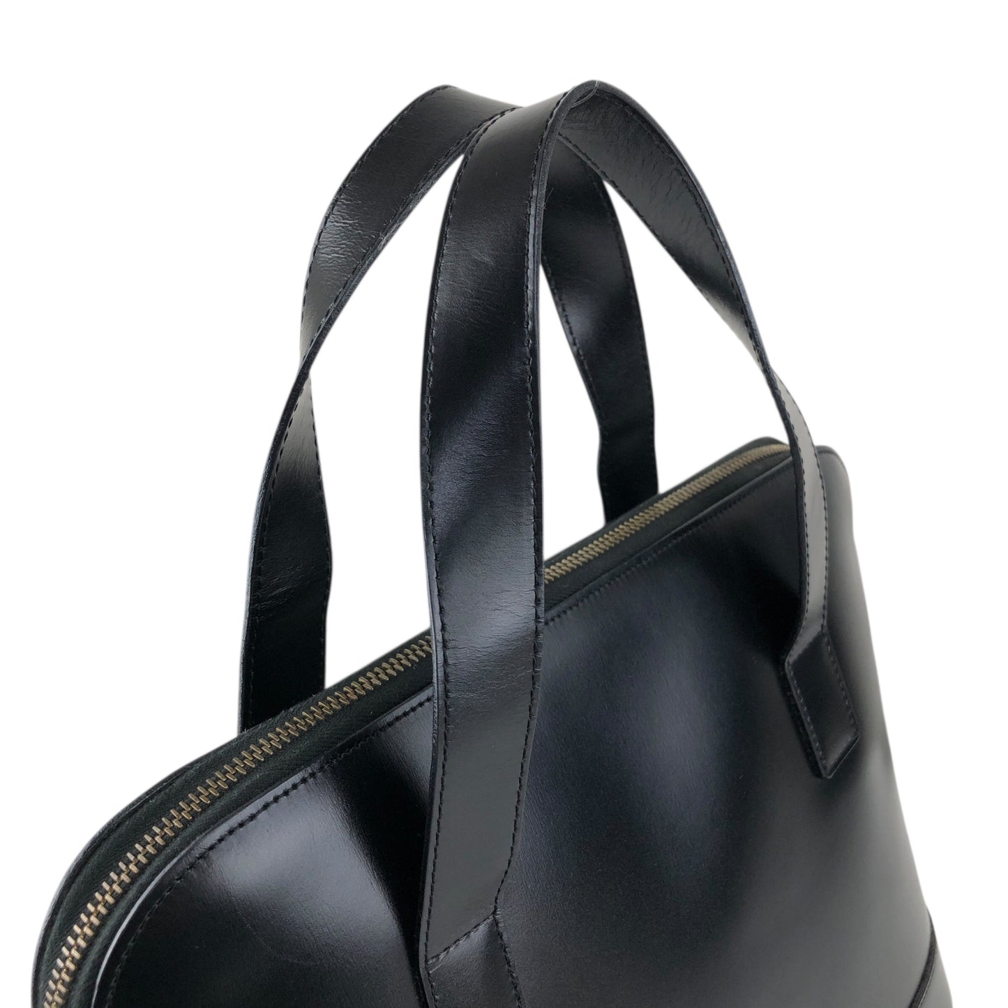 CELINE Two-way Handbag Shoulder bag Black Vintage 4ntwjy