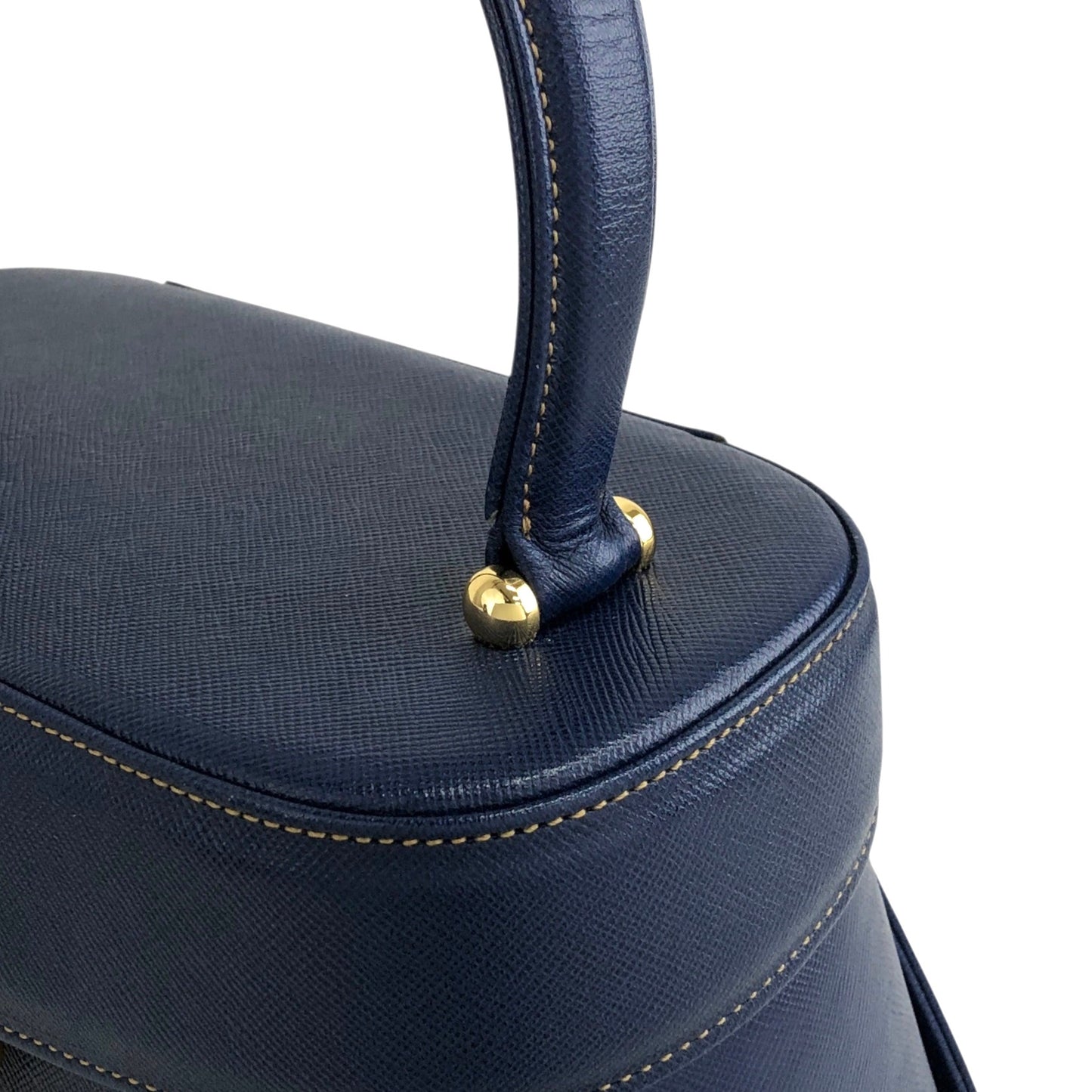 VALENTINO GARAVANI Top Handle Handbag Blue Vintage d5kjkj