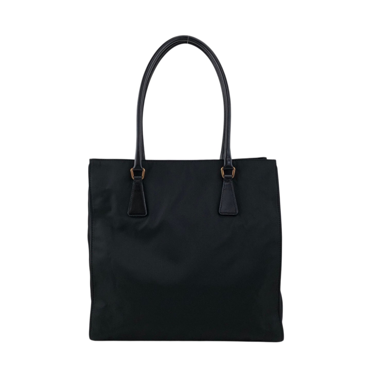 PRADA Tessuto Triangle Logo Totebag Black Vintage hp25fh