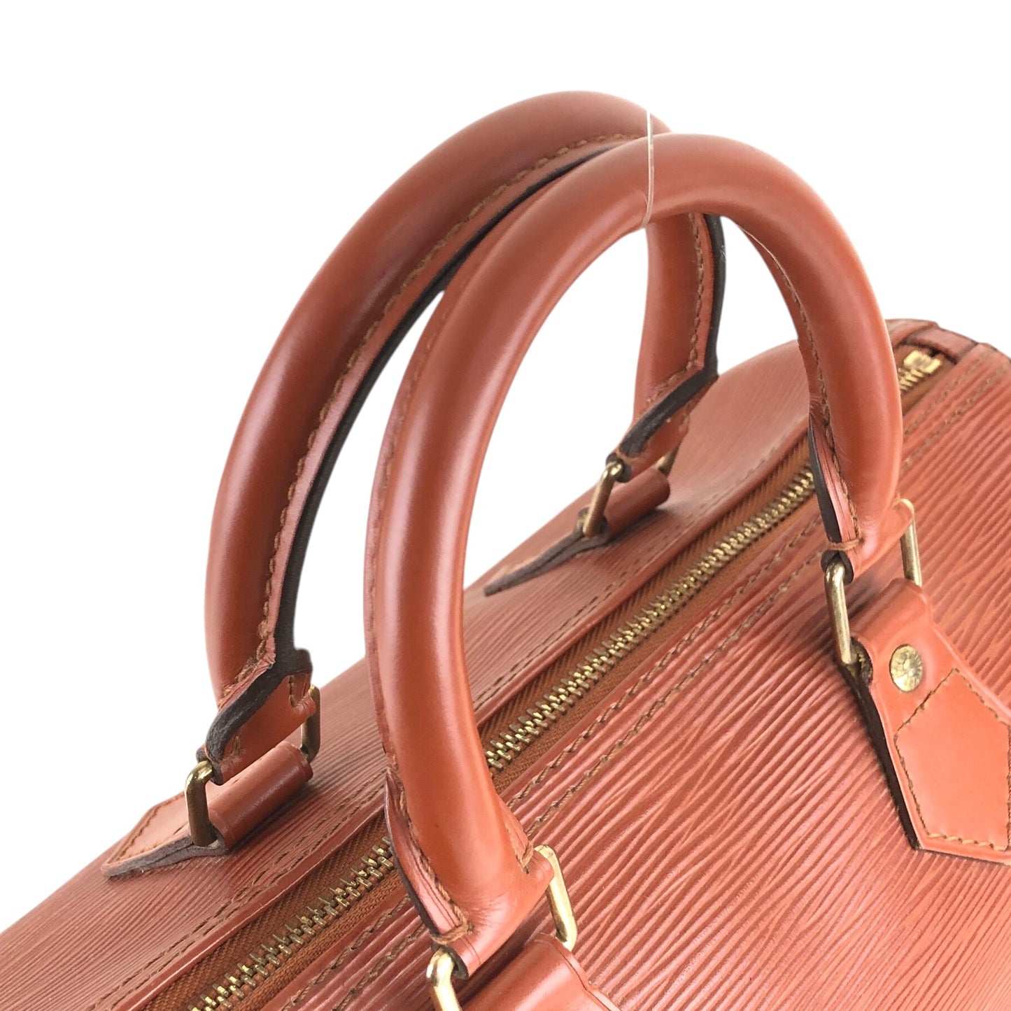 LOUIS VUITTON Epi 小號波士頓包 手提包 棕色 復古 yama2u