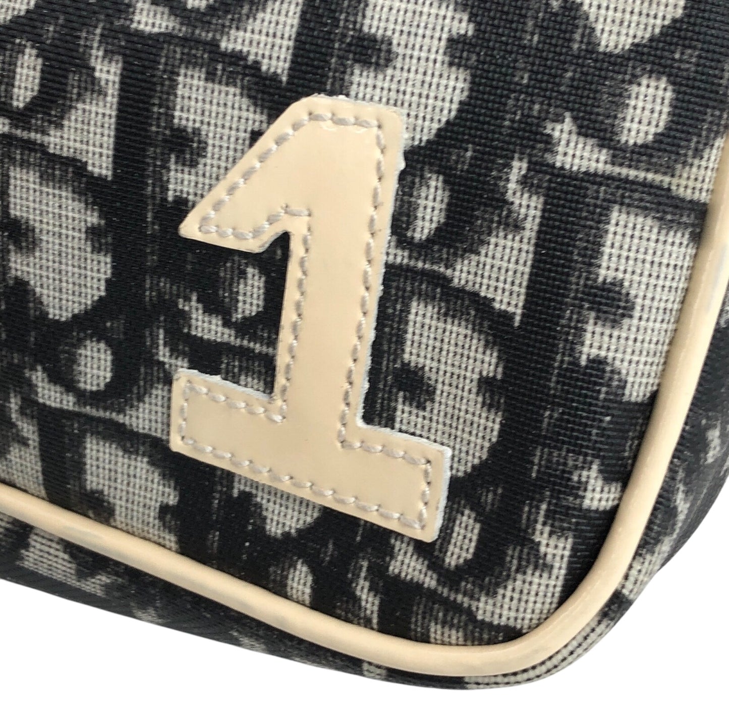 Christian Dior Trotter 小號手提包 黑×白 NO.1 復古 2mgtaw