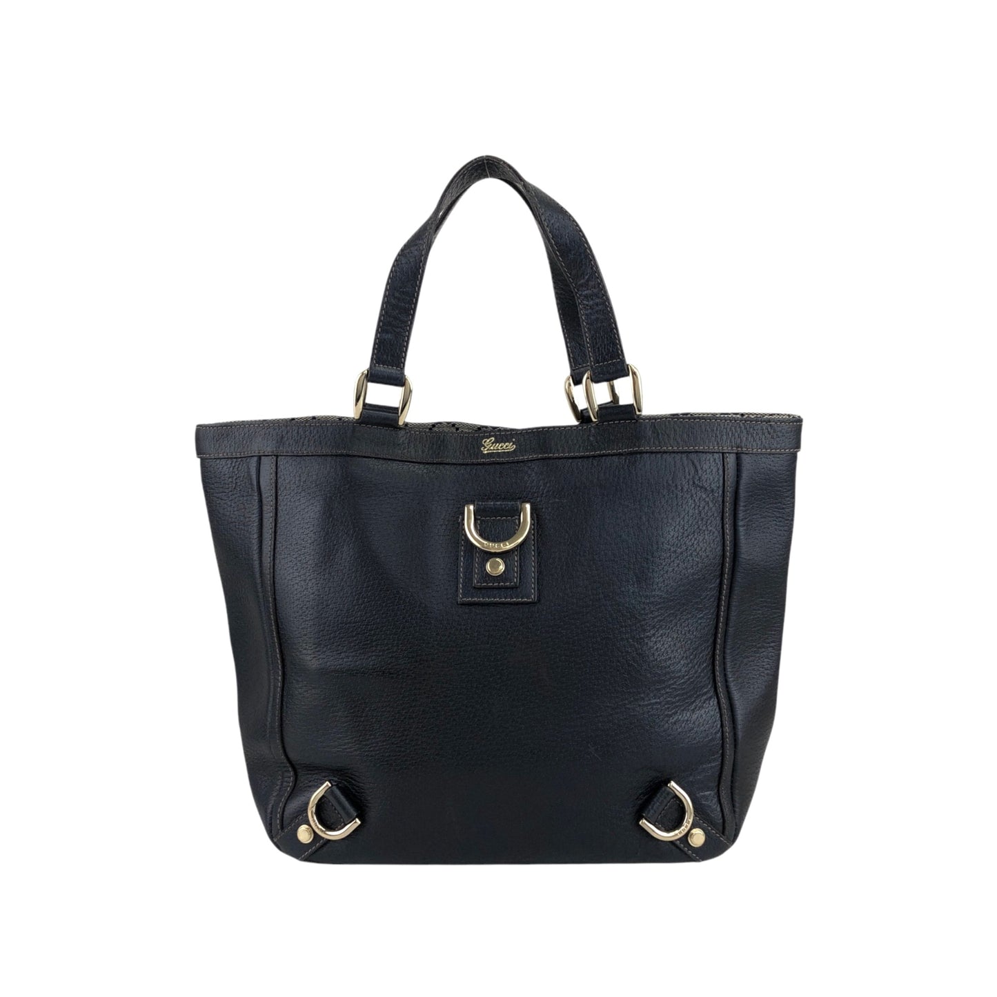GUCCI Horse Bit Totebag Navy Vintage kftpgd