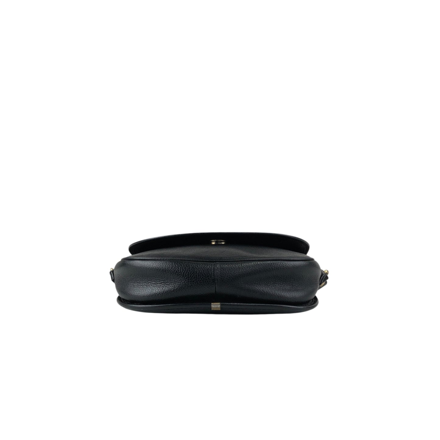 Yves Saint Laurent YSL Logo Flap Shoulder bag Black Vintage hrxn3f