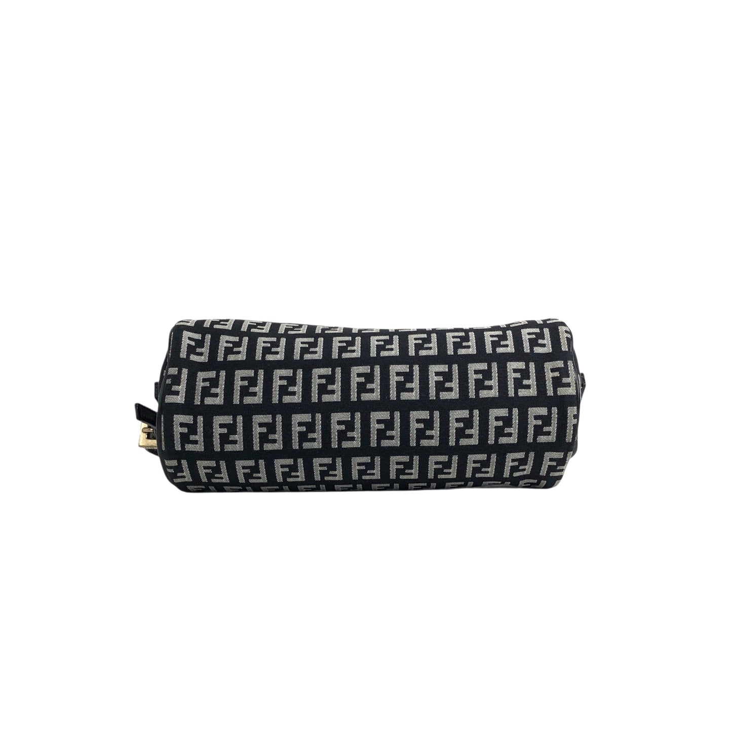 FENDI Zucchino Handbag Pouch Black Vintage zrasnu