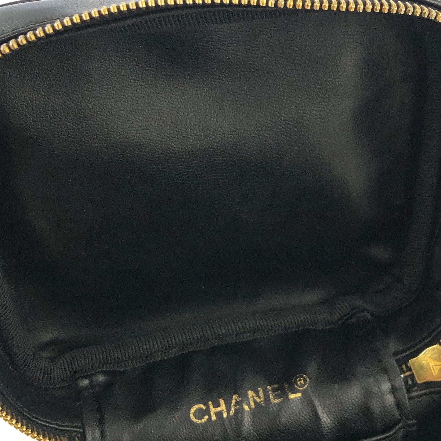 CHANEL Bicolore Lambskin Small Handbag Vanity bag Vintage v3uefp
