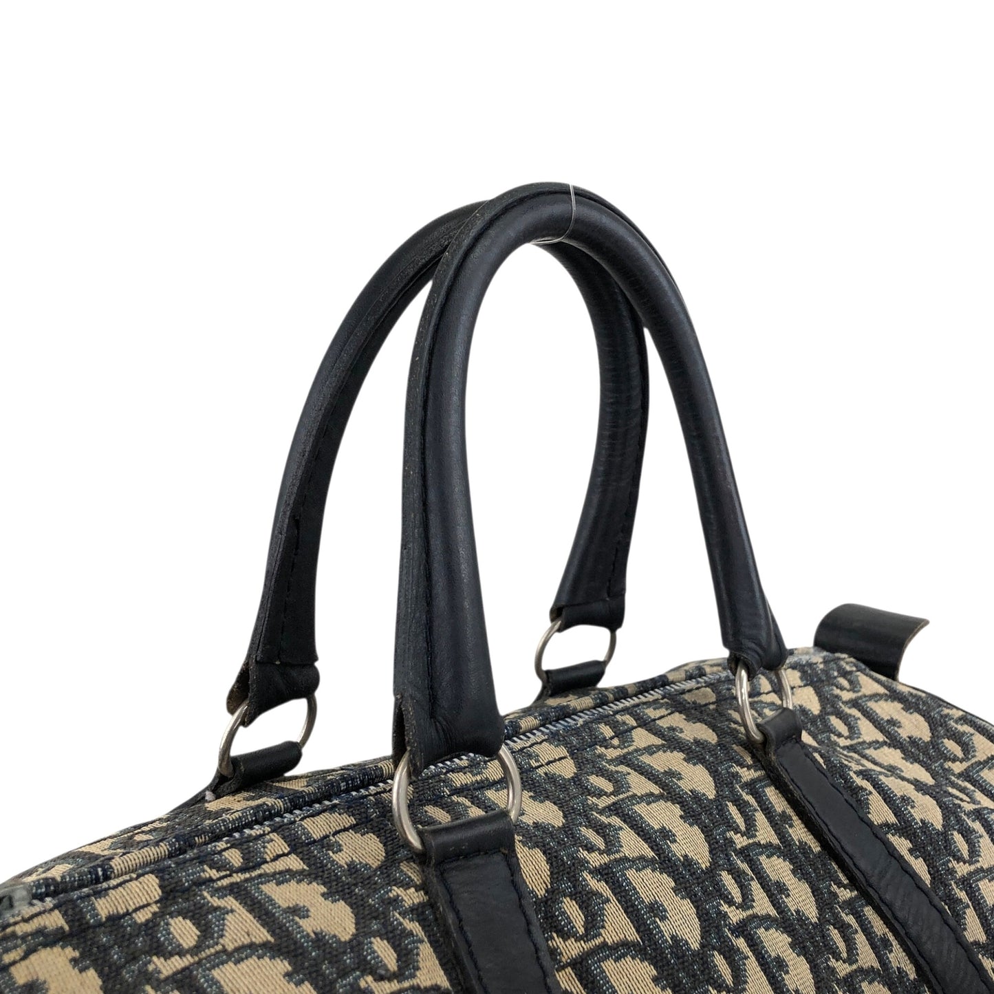Christian Dior Trotter Handbag Boston bag Navy Vintage zhimdv