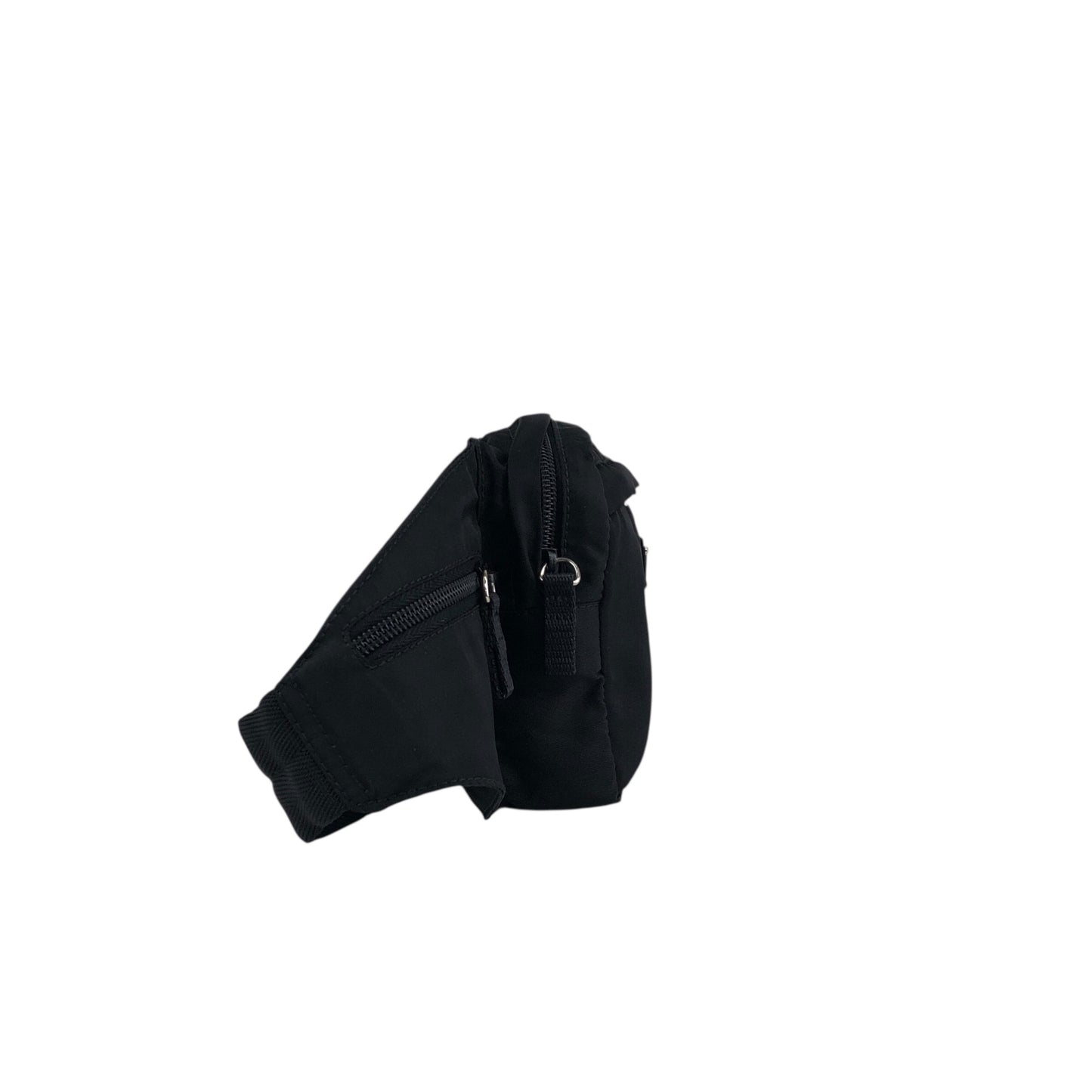 PRADA Tessuto Triangle Logo Sling bag Black V210 Vintage st4ma3