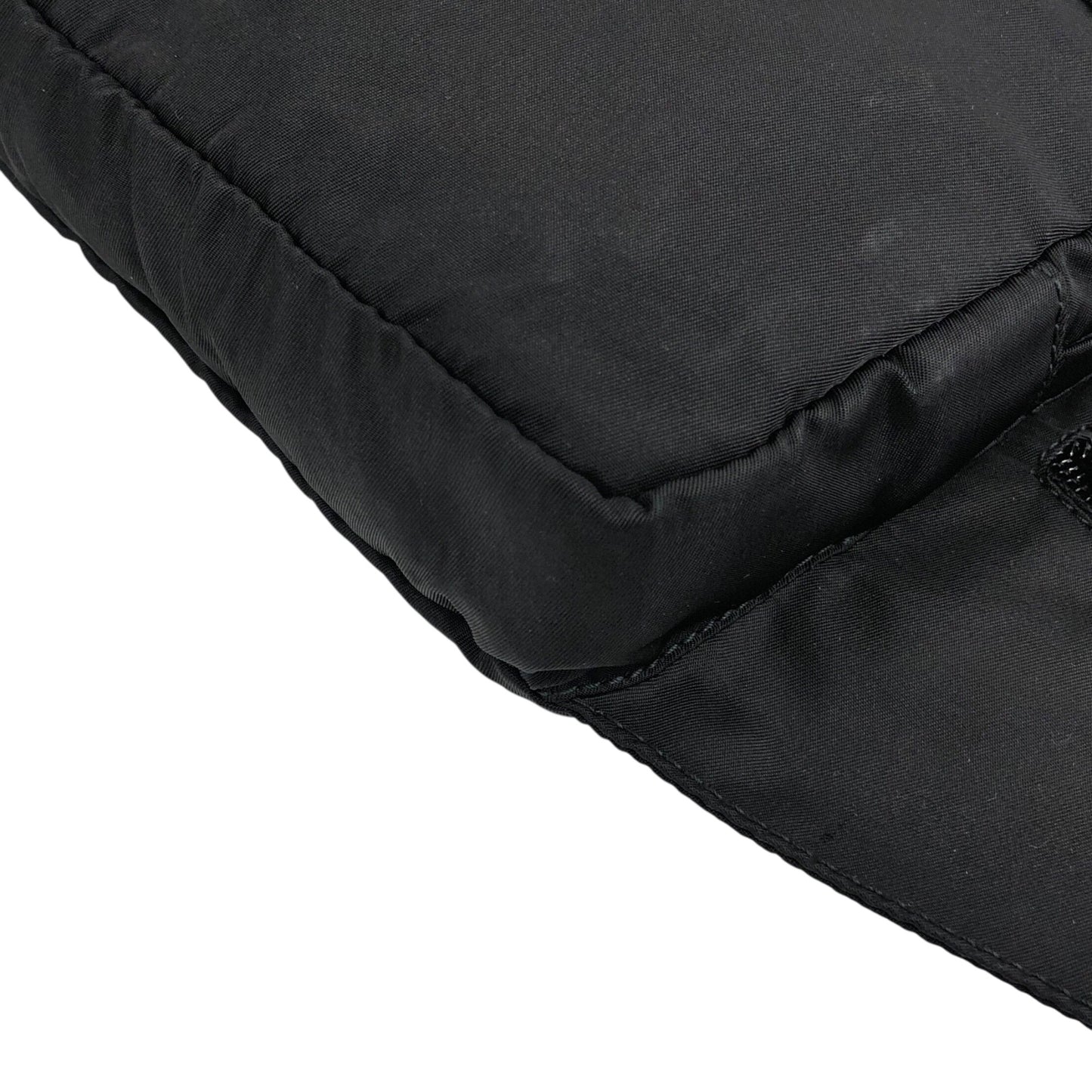 PRADA Tessuto Triangle Logo Sling bag Black V210 Vintage st4ma3