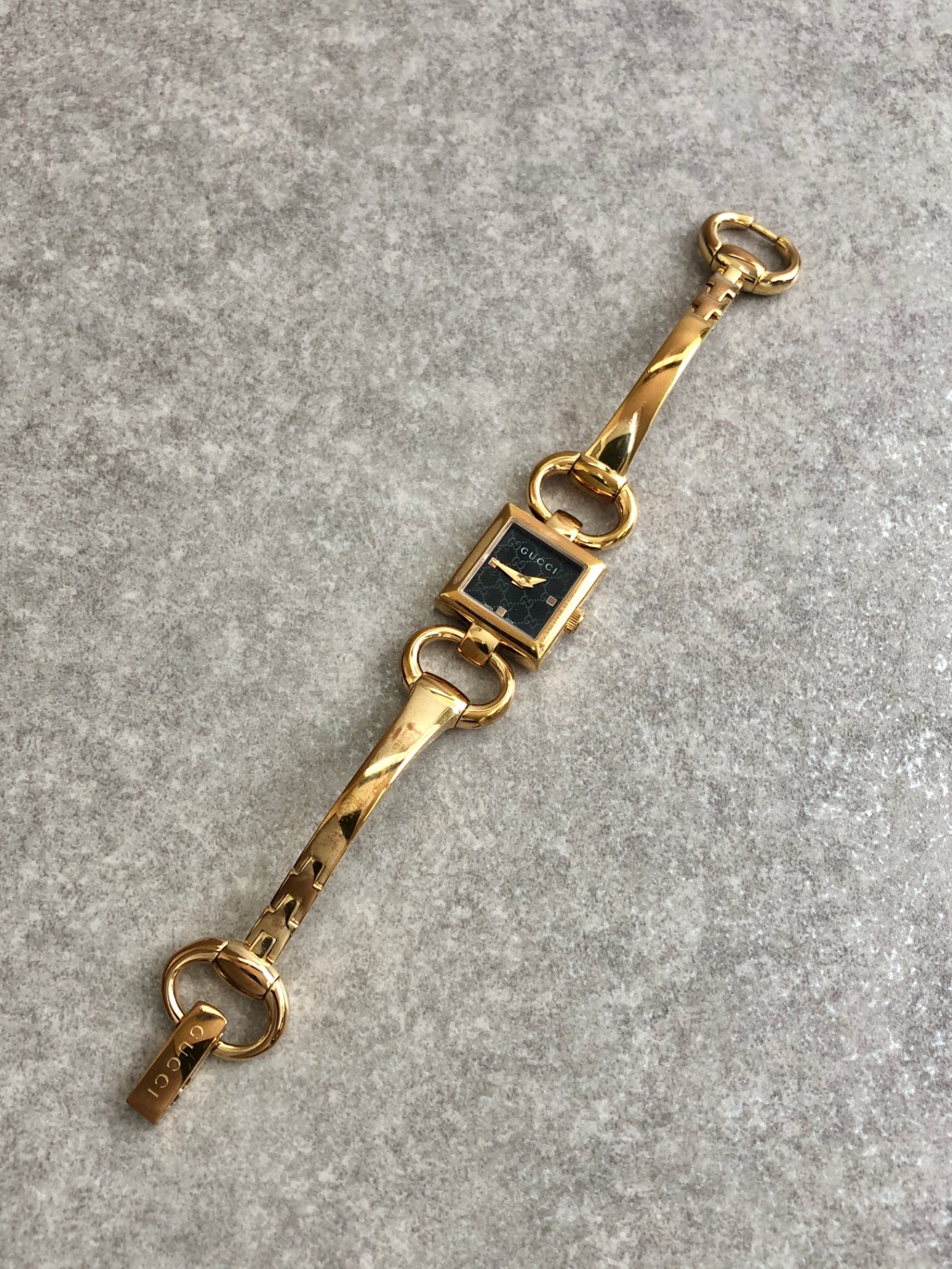 GUCCI Quartz Watch Gold Vintage mmeza3