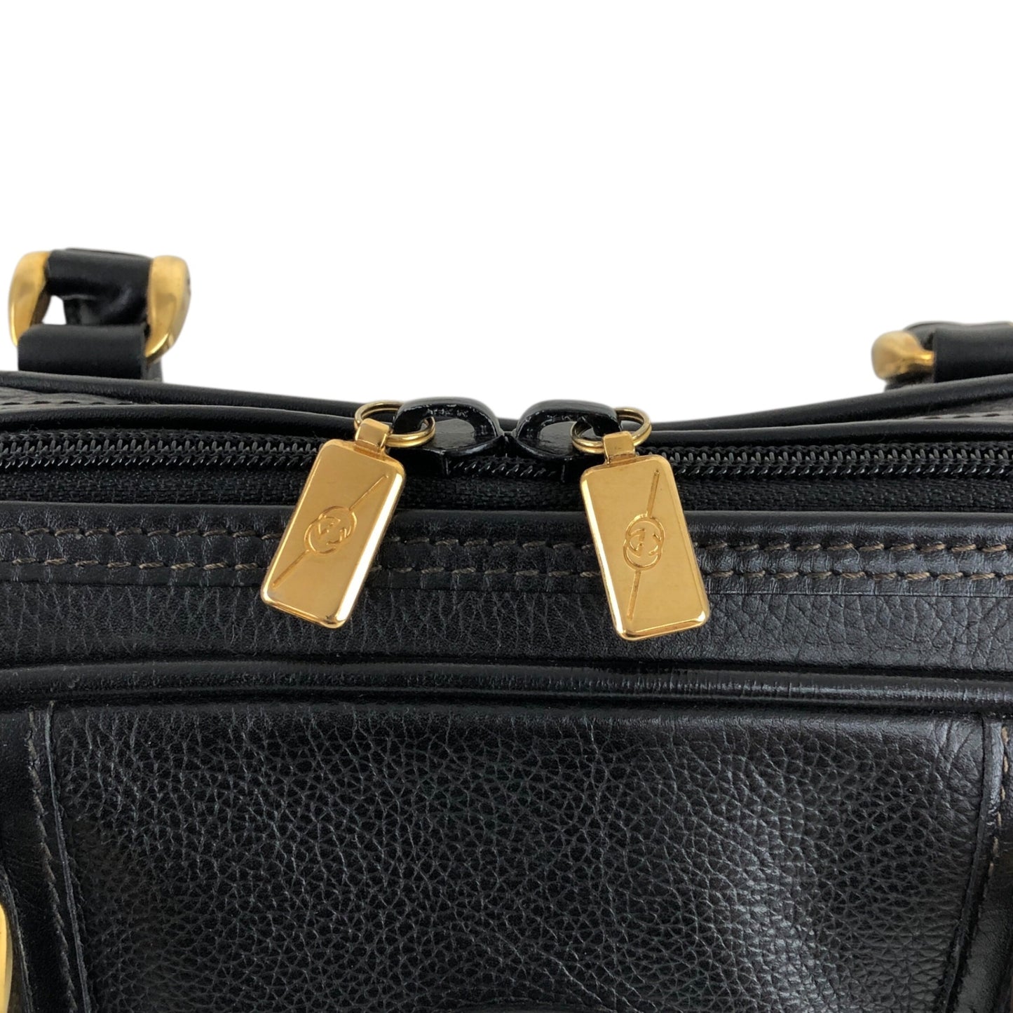 GUCCI Interlocking Handbag Black Vintage jkfsmf