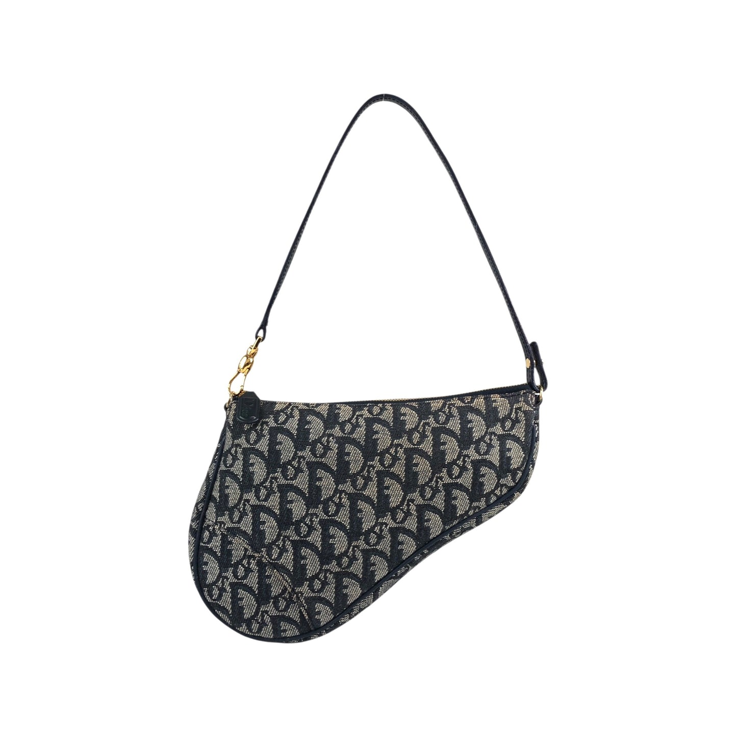 Christian Dior Trotter Shoulder bag Navy Vintage vtyw8k