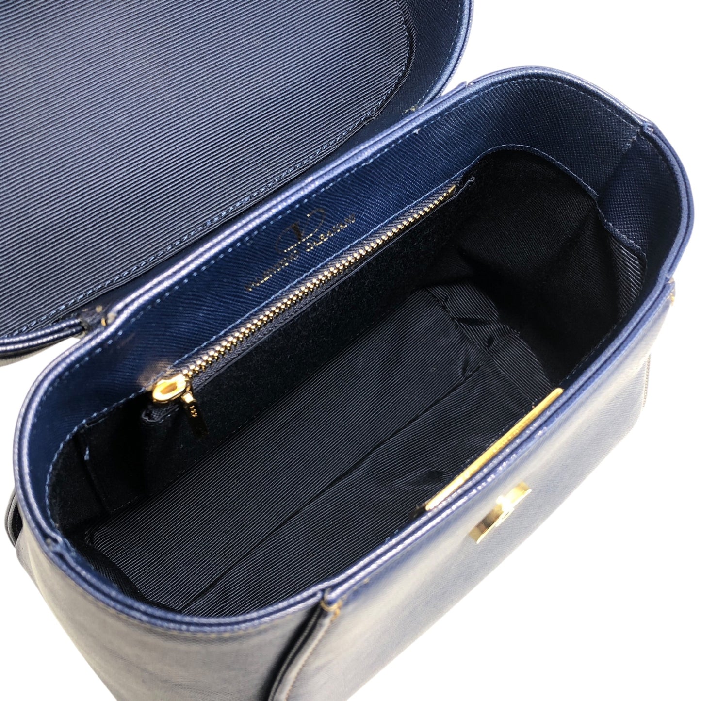 VALENTINO GARAVANI Top Handle Handbag Blue Vintage d5kjkj