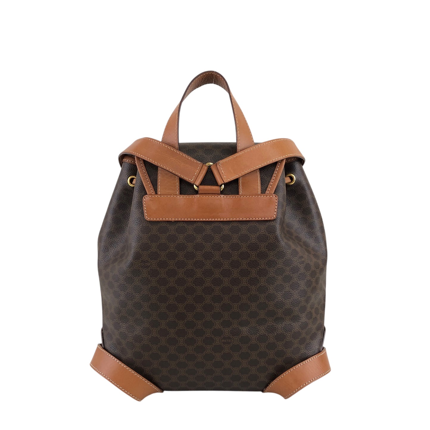 CELINE Macadam Backpack Brown Vintage i8882p