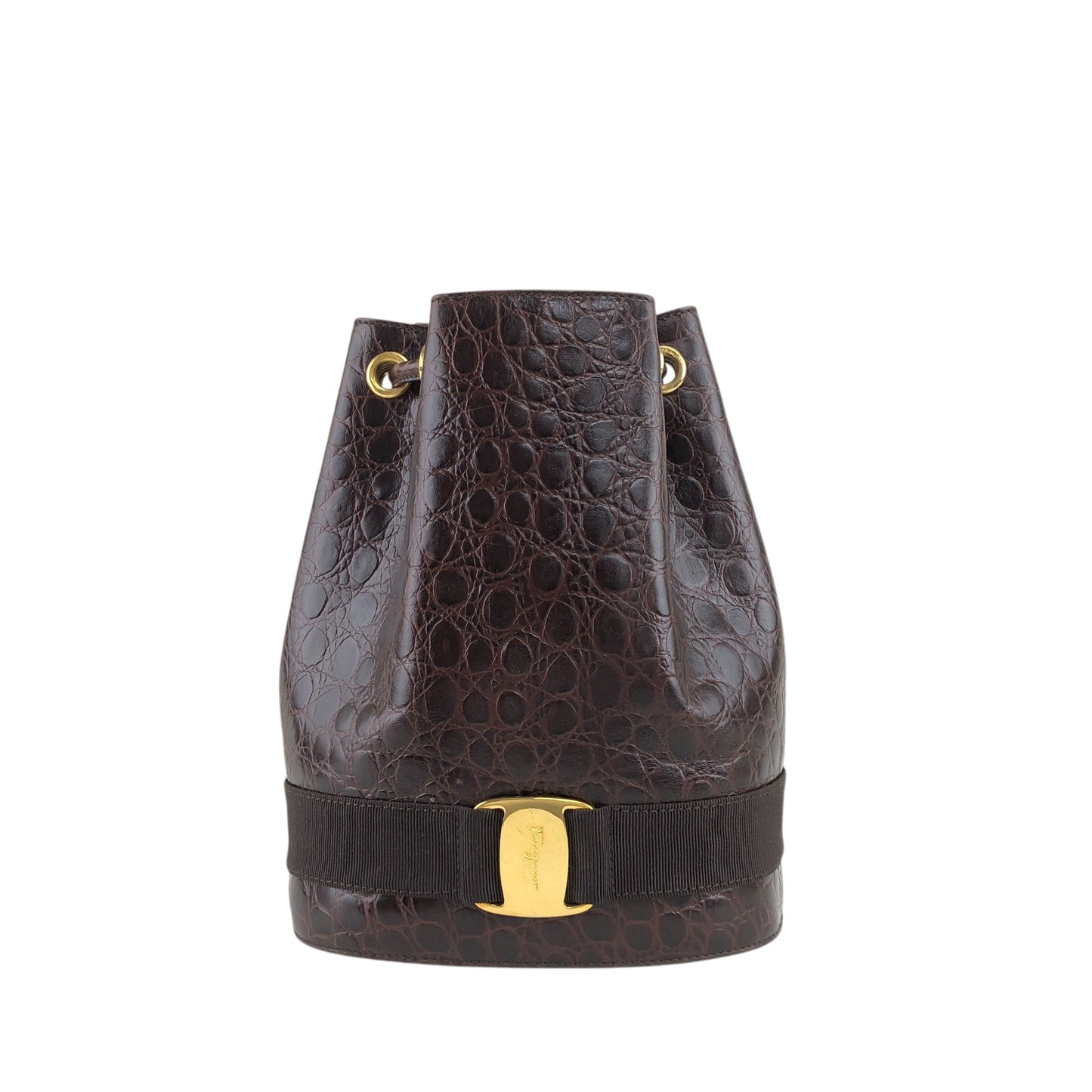 Salvatore Ferragamo Vala Backpack Brown Vintage 5t6wvc