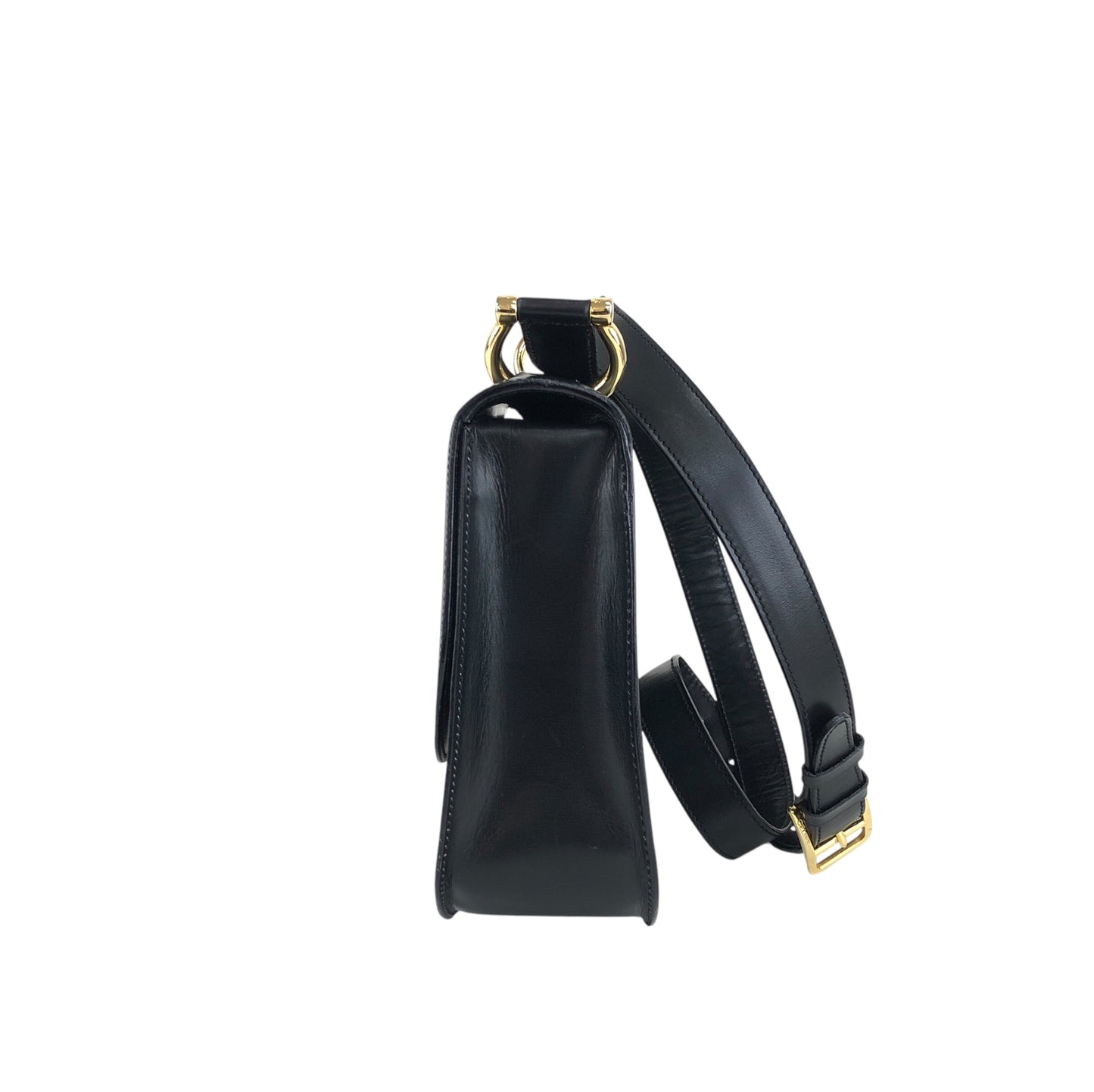 CELINE Horse Bit 肩背包 黑色 復古 zfwpa8