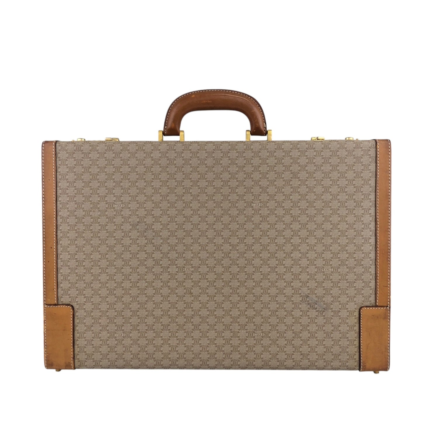 CELINE Macadam 手袋 Trunk Case 米色復古 mp7ck6