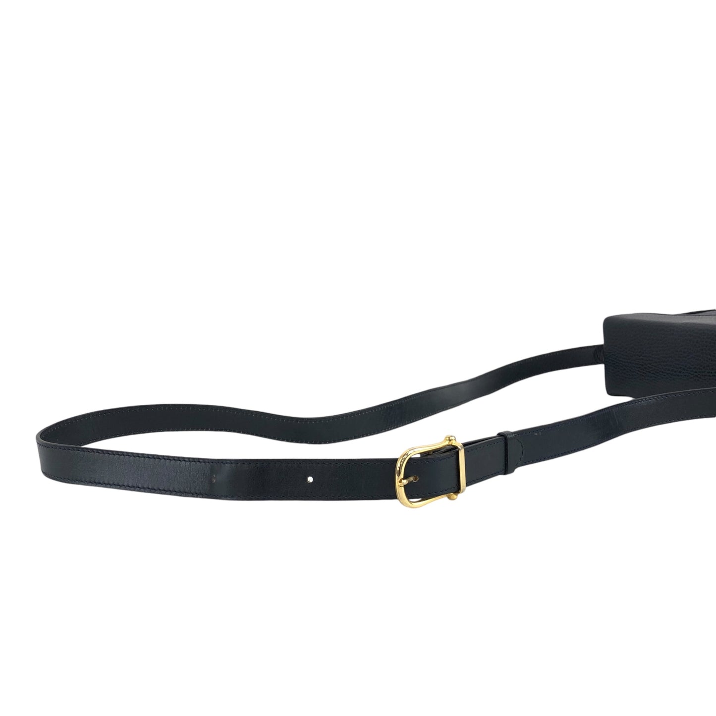 CELINE Horse Carriage Shoulder bag Navy Vintage ahfkd8