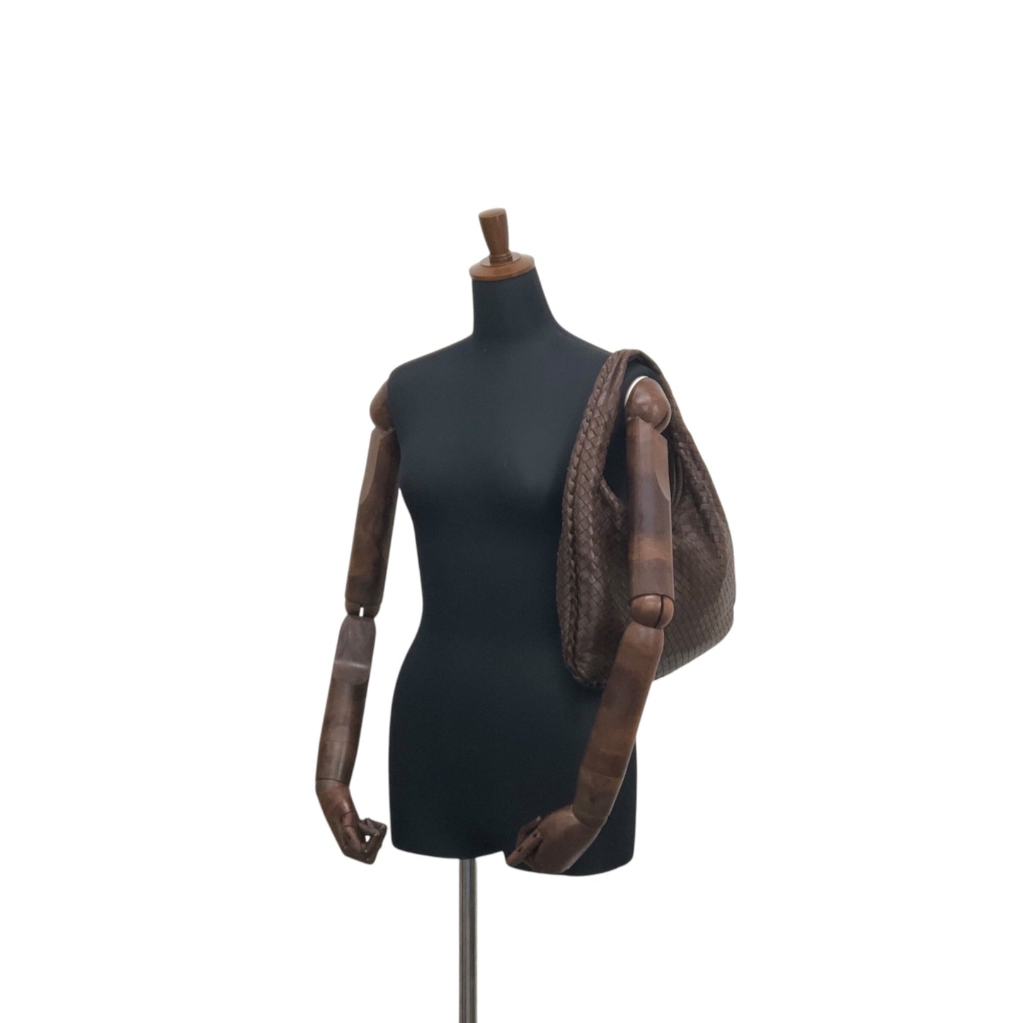 Bottega Veneta Intrecciato Shoulder bag Hobobag Brown Vintage 8kxwhy