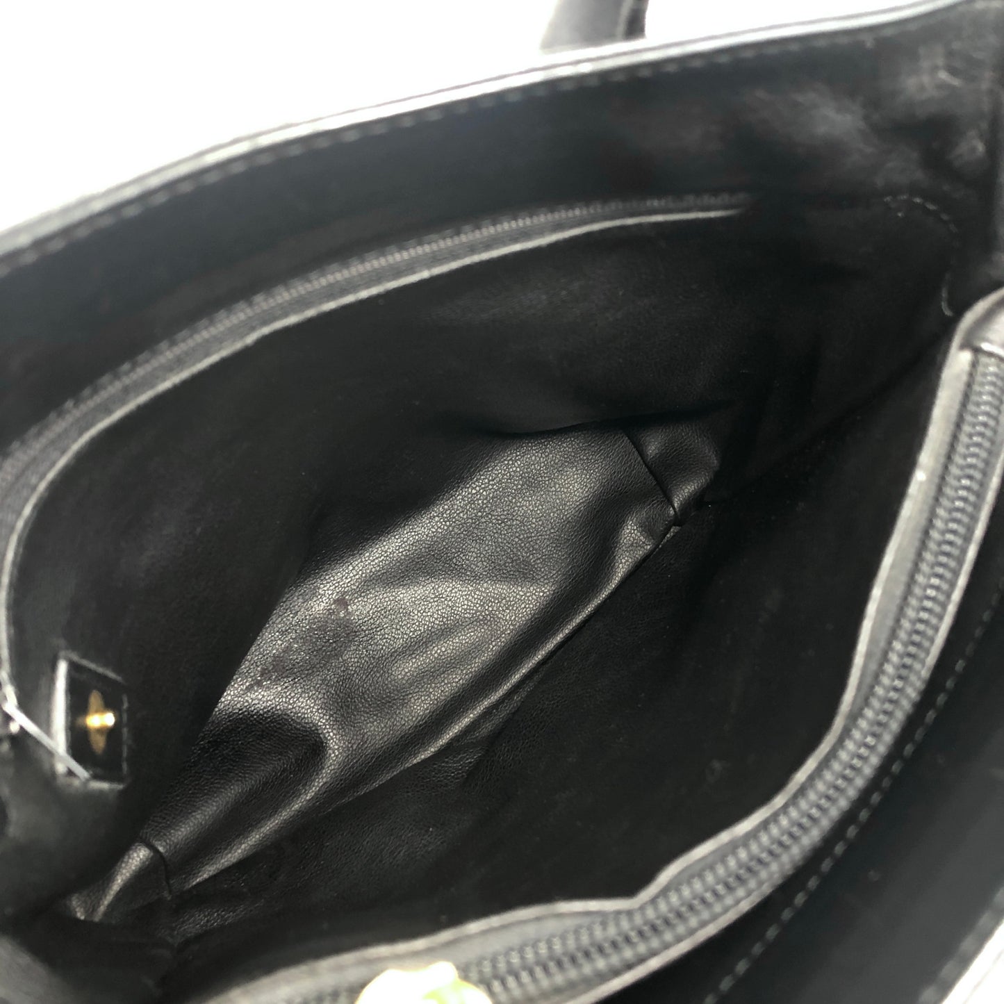 Christian Dior CD Logo Handbag Black Vintage 56eg4v