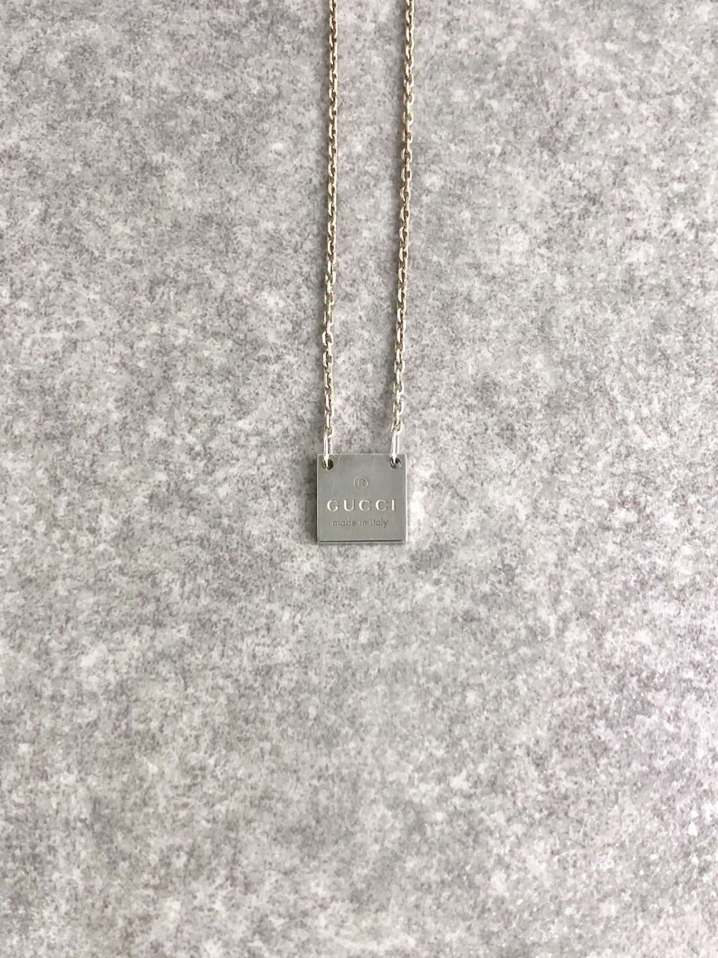 GUCCI 標誌項鍊 銀 SILVER925 復古 78tegk
