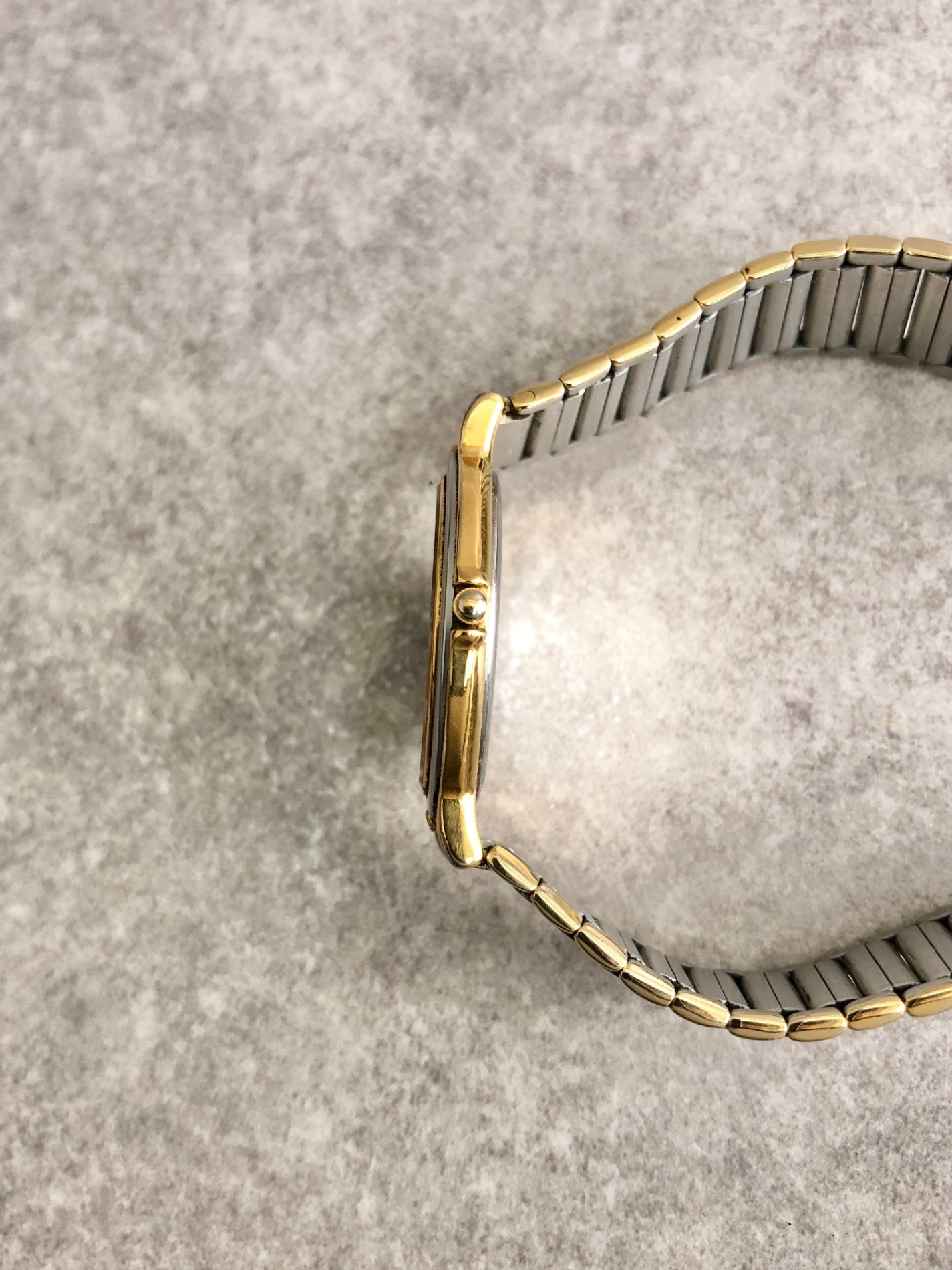 Yves Saint Laurent Quartz Watch Silver×Gold Vintage msfizj