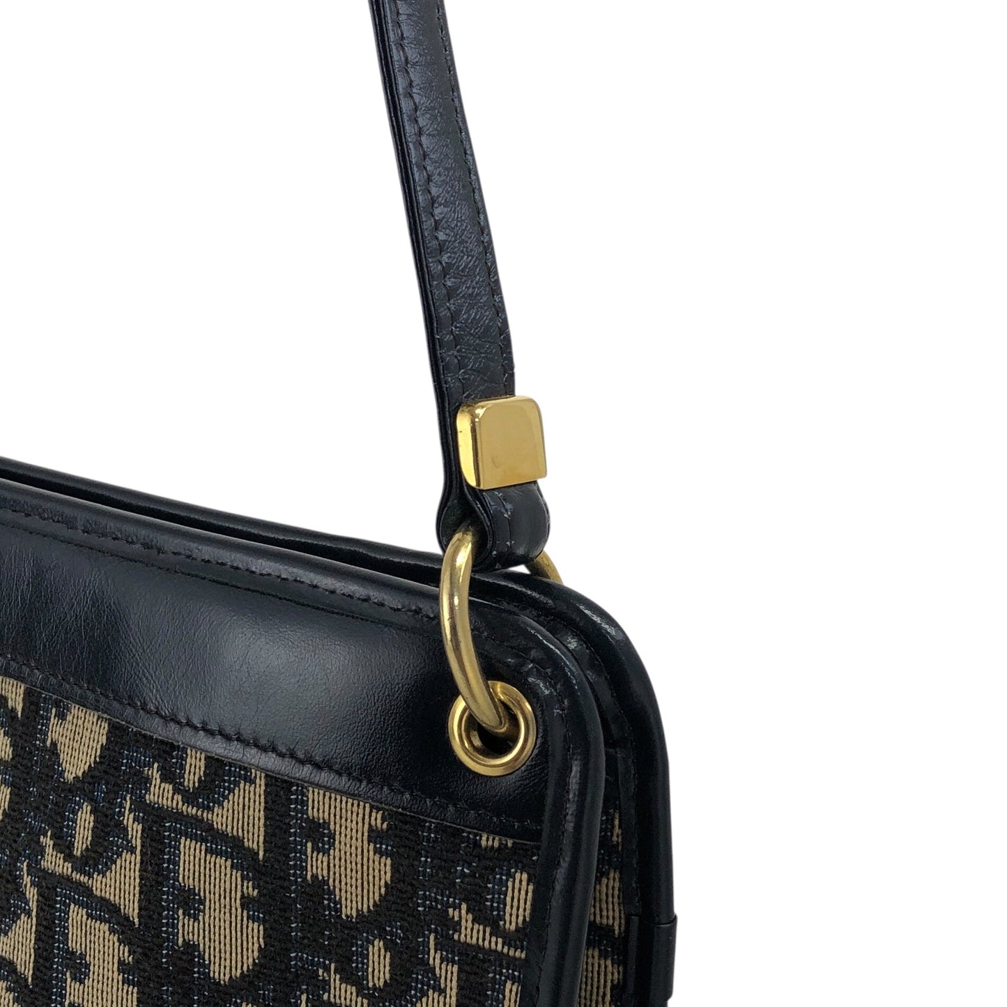 Christian Dior Trotter Shoulder bag Navy Vintage s83xi3