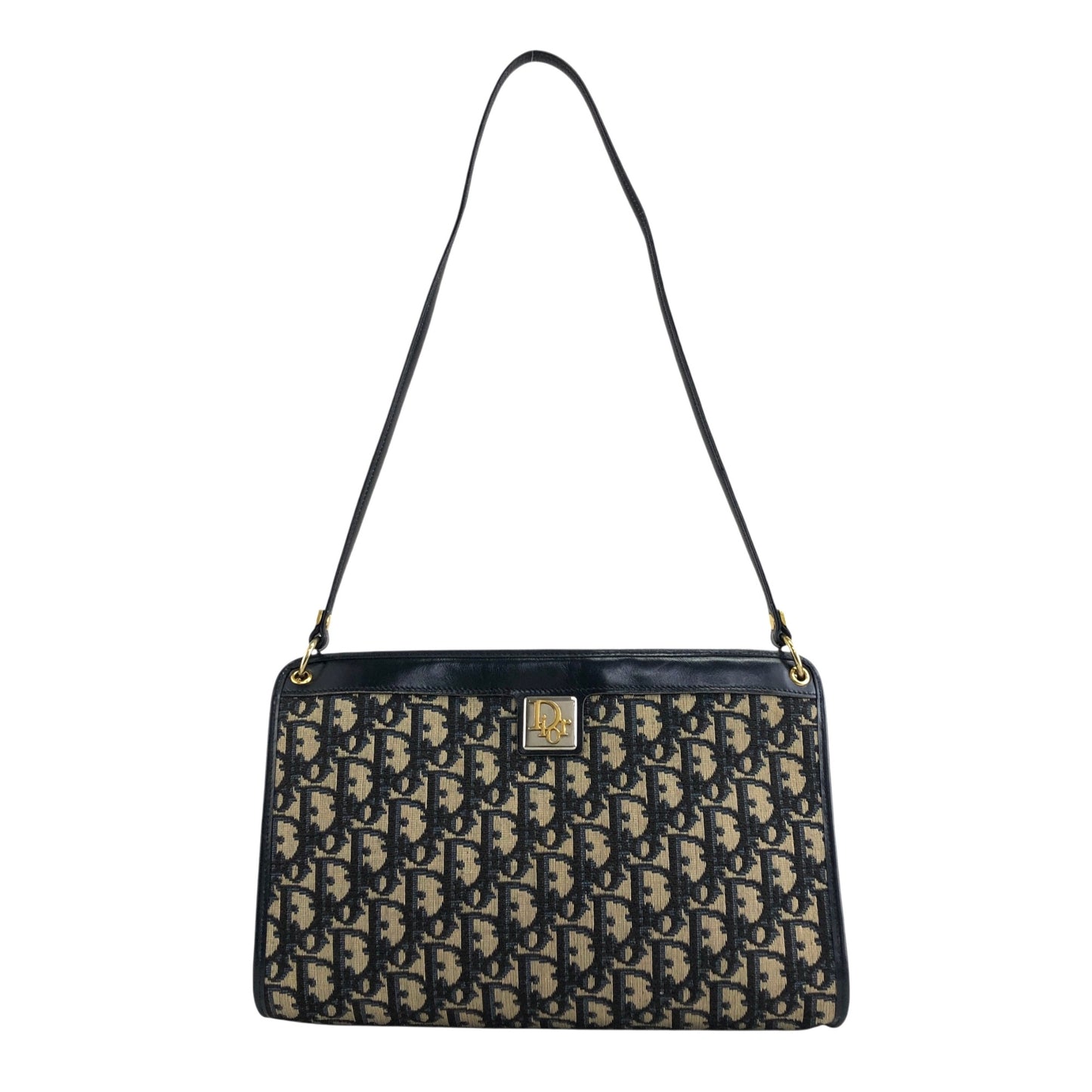 Christian Dior Trotter Shoulder bag Navy Vintage s83xi3