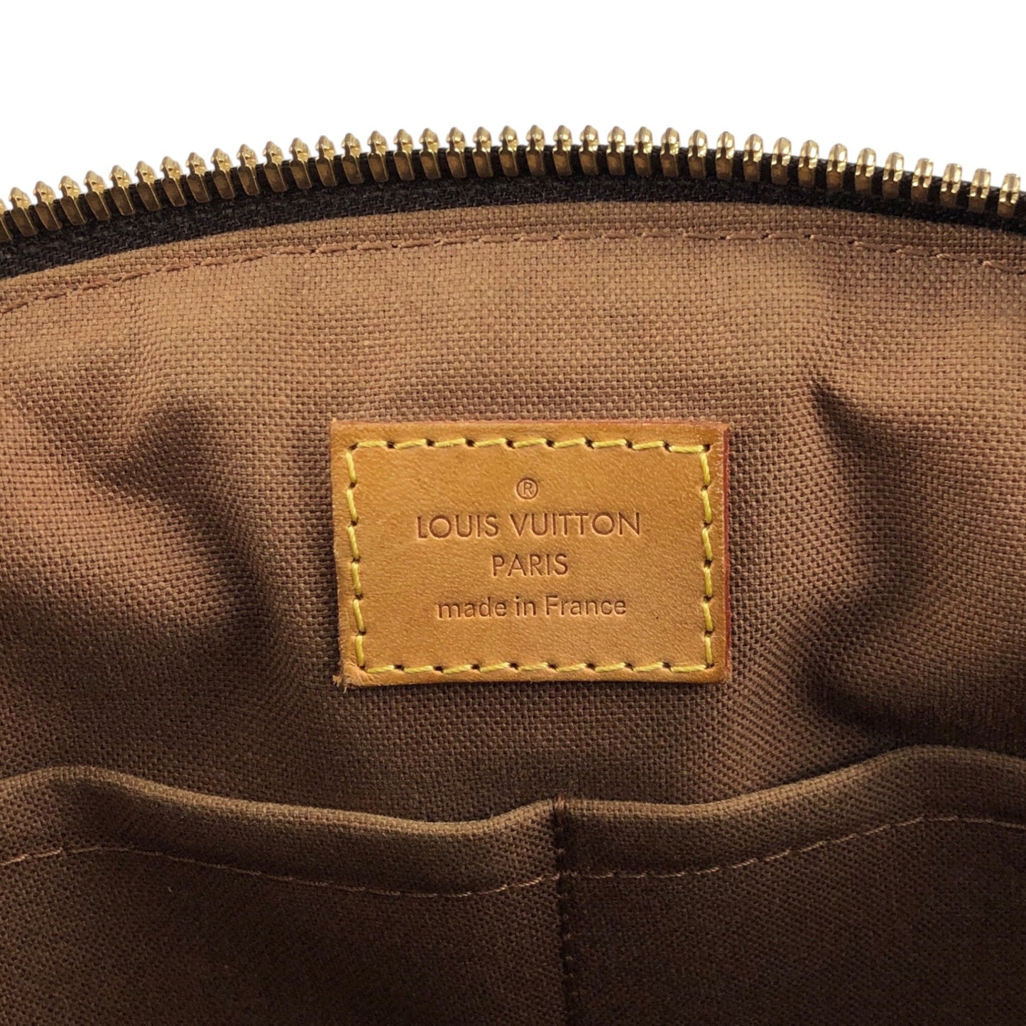 LOUIS VUITTON Monogram Handbag Brown Vintage v3t8ju