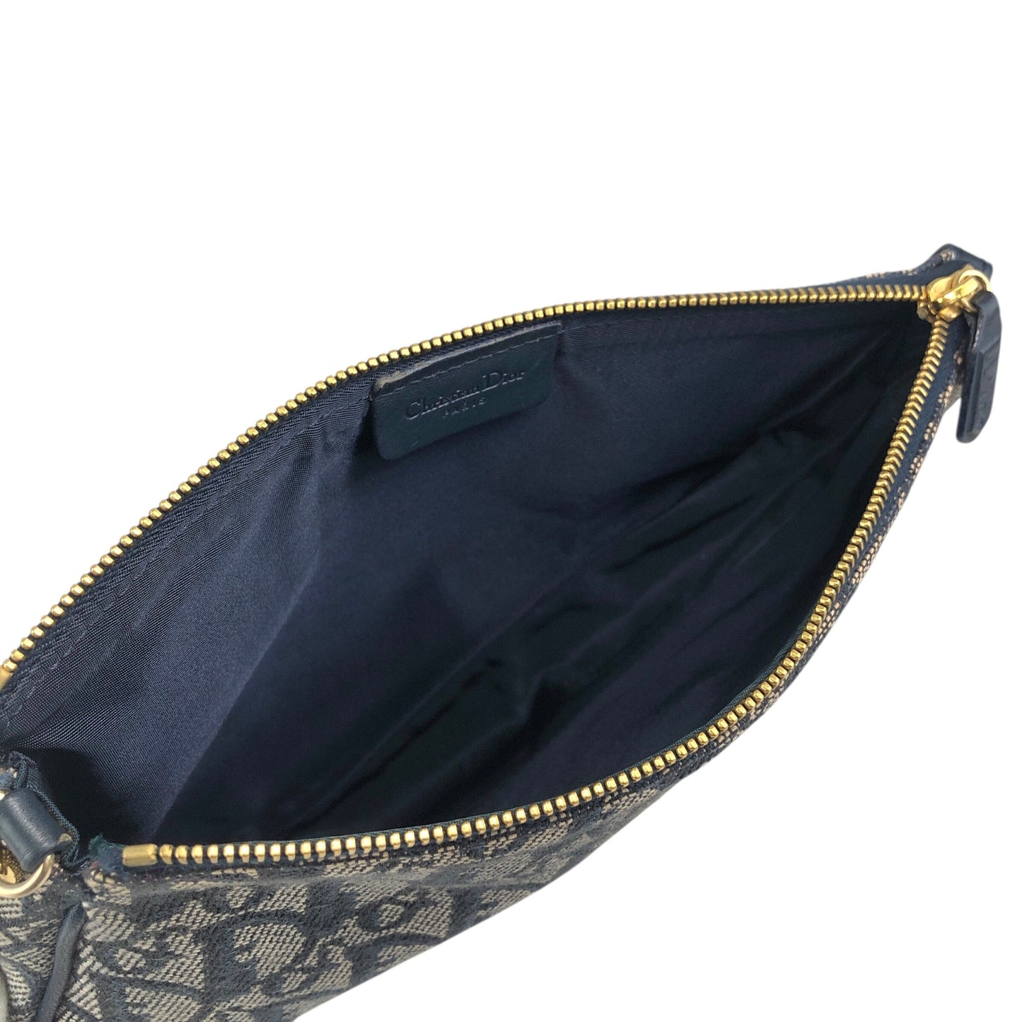 Christian Dior Trotter Shoulder bag Navy Vintage vtyw8k