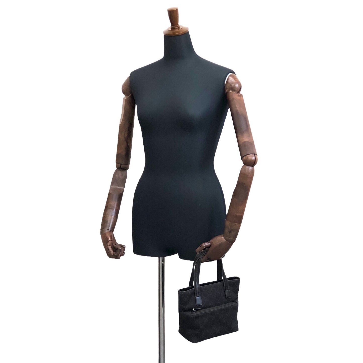 GUCCI GG Canvas Handbag Brown Vintage rvtuey