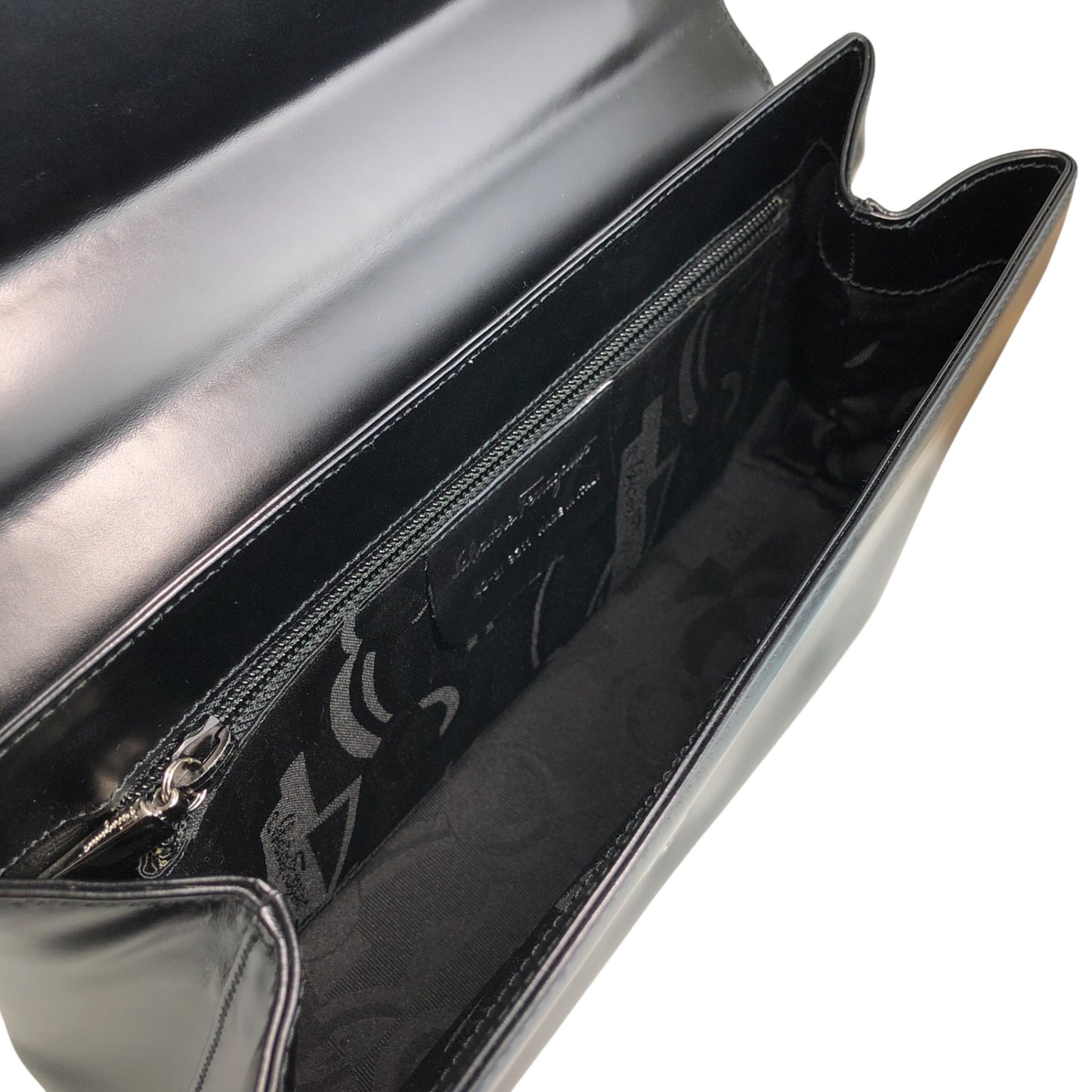 Salvatore Ferragamo Top Handle Handbag Black Vintage sca6k6