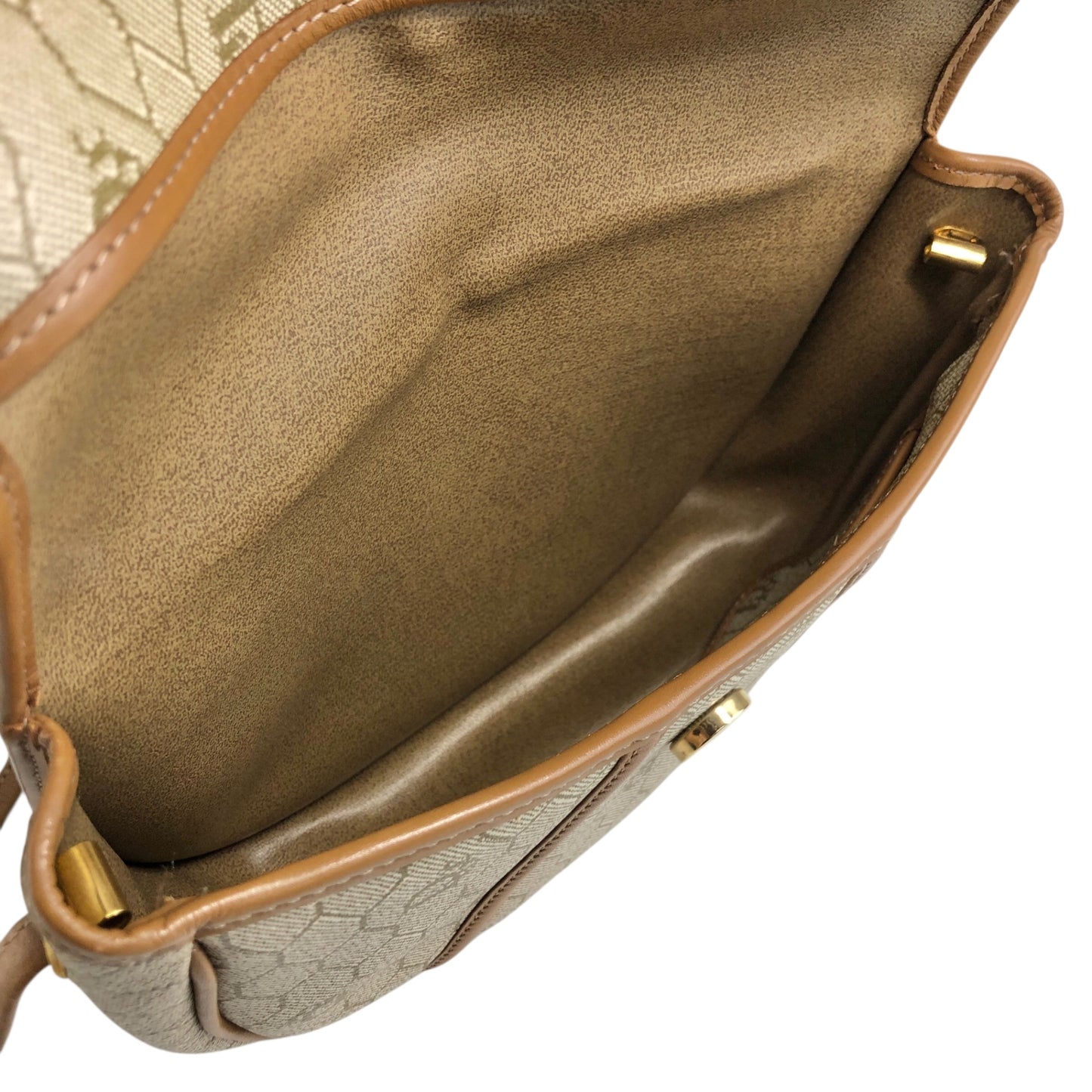 Christian Dior Honeycomb Pattern Shoulder bag Beige Vintage bbirpg